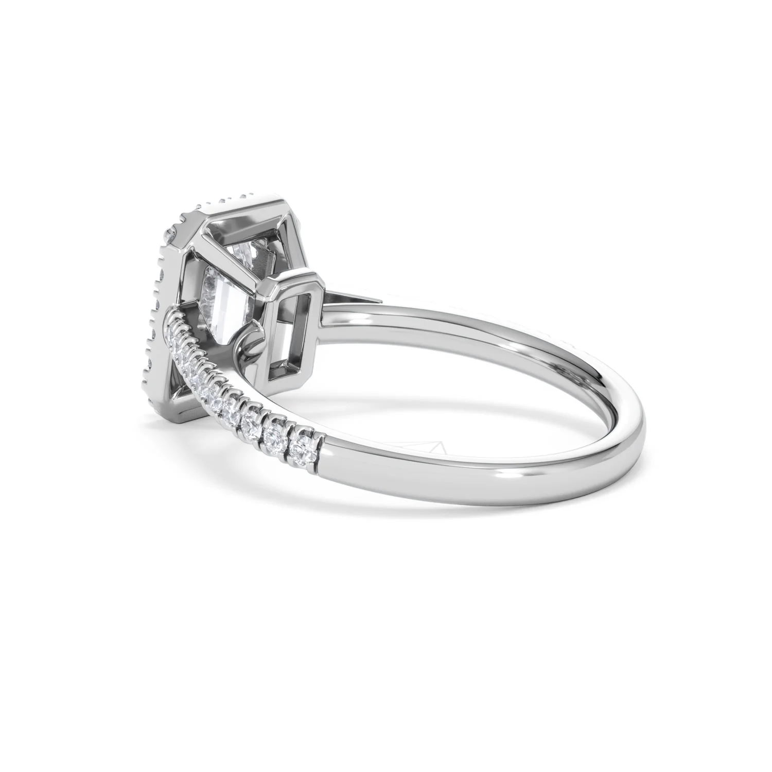 Annabelle Lab Diamond Halo Engagement Ring 18K White Gold 2.15ct F/VS1 - Image 62