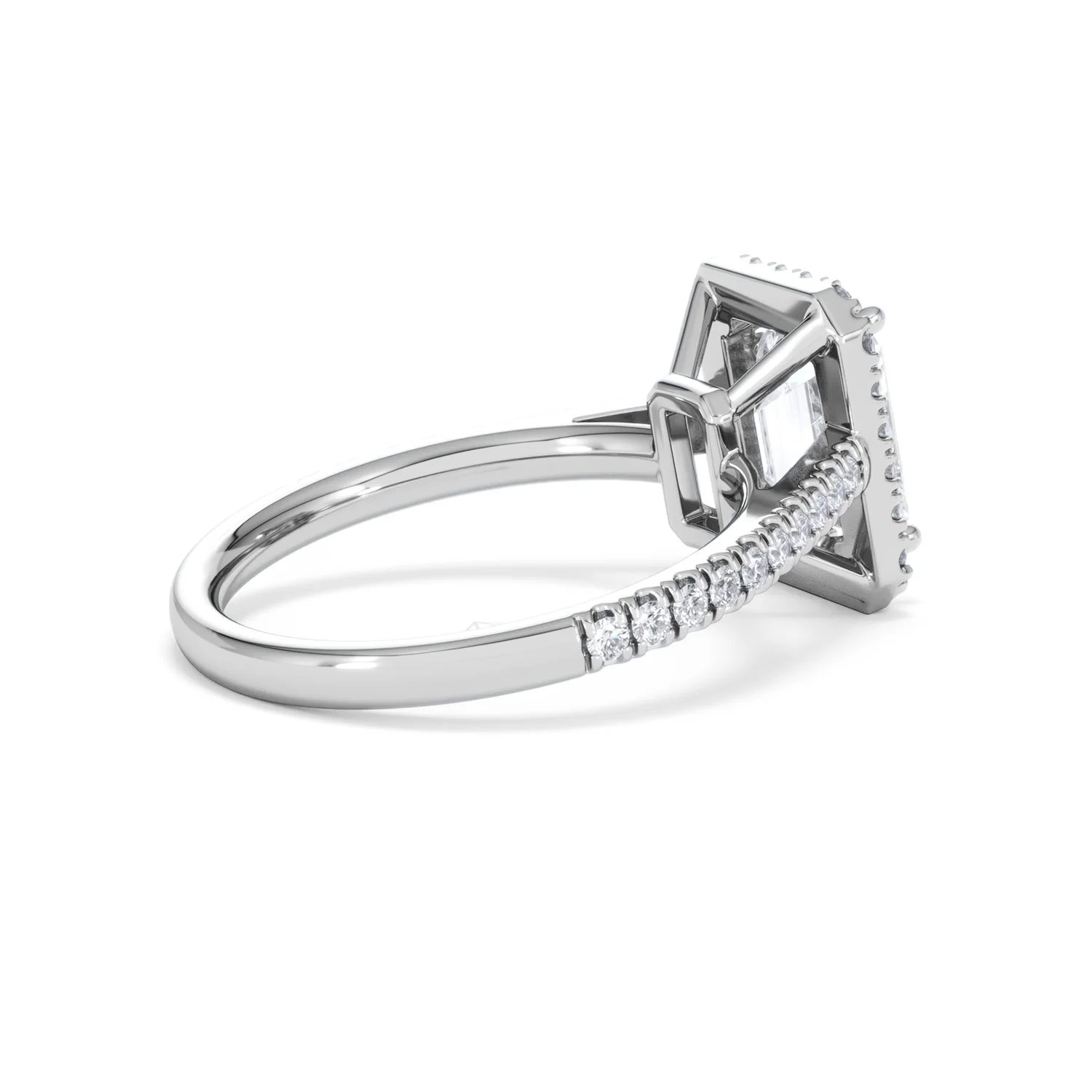 Annabelle Lab Diamond Halo Engagement Ring 18K White Gold 2.75ct F/VS1 - Image 38