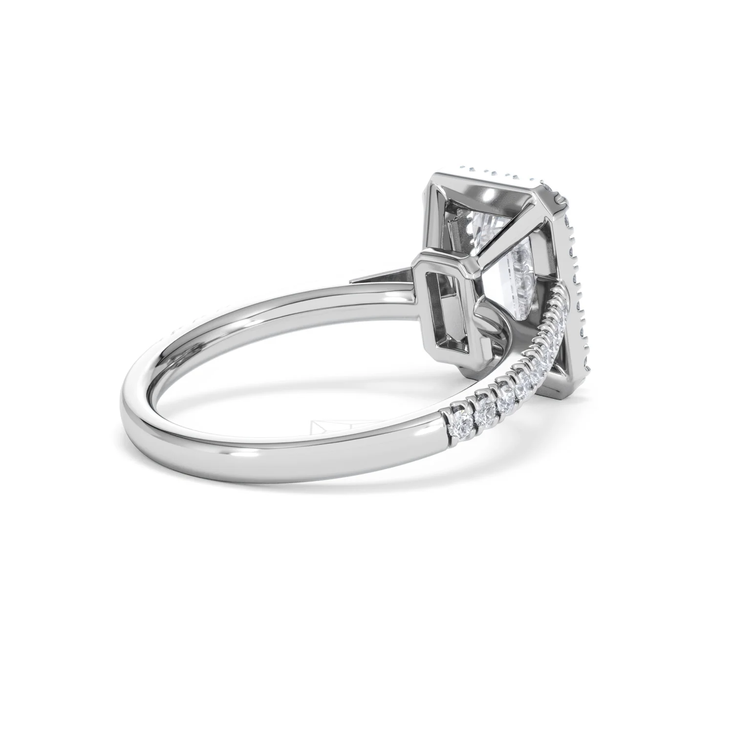 Annabelle Lab Diamond Halo Engagement Ring 18K White Gold 2.75ct F/VS1 - Image 41