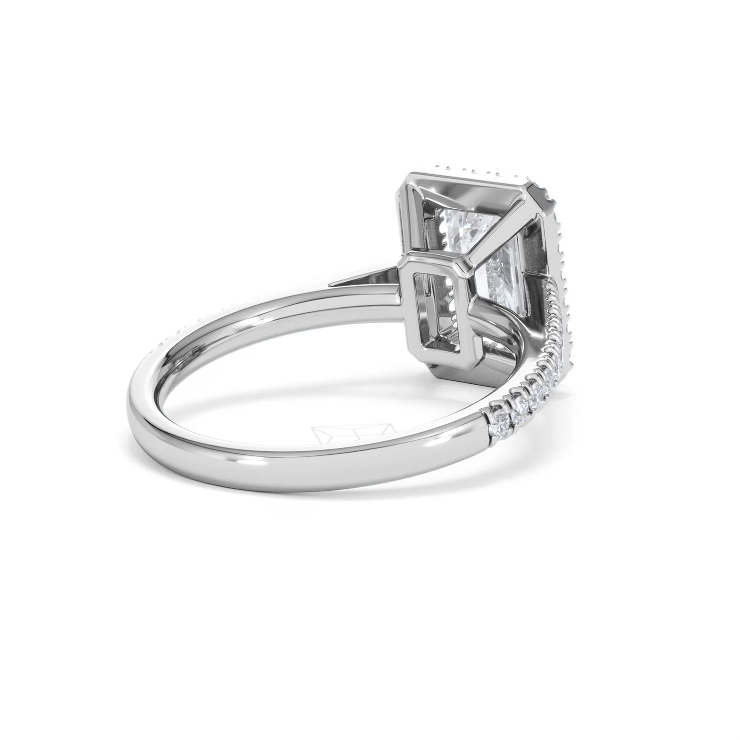Annabelle Lab Diamond Halo Engagement Ring 18K White Gold 2.75ct F/VS1 - Image 43