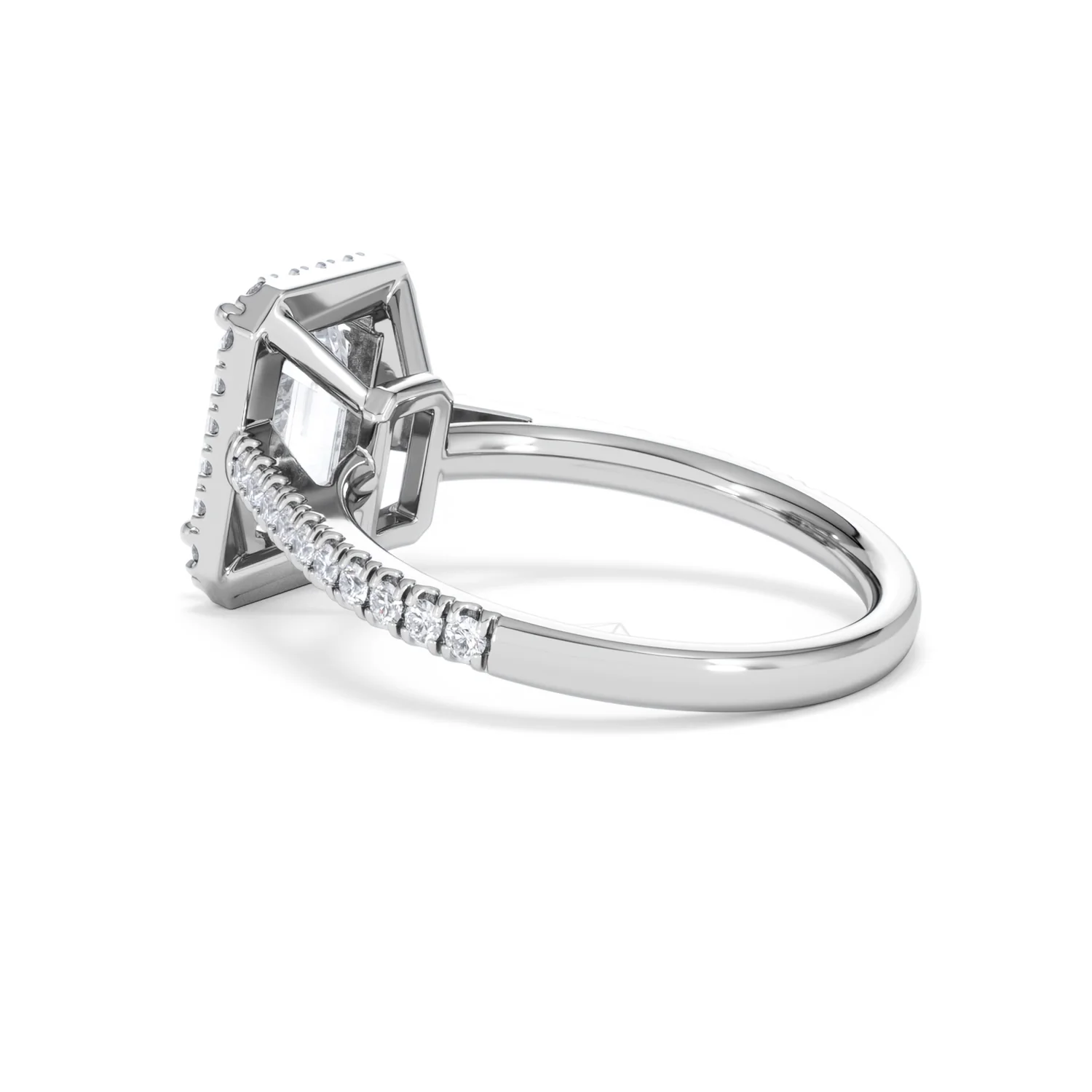 Annabelle Lab Diamond Halo Engagement Ring 18K White Gold 2.75ct F/VS1 - Image 63