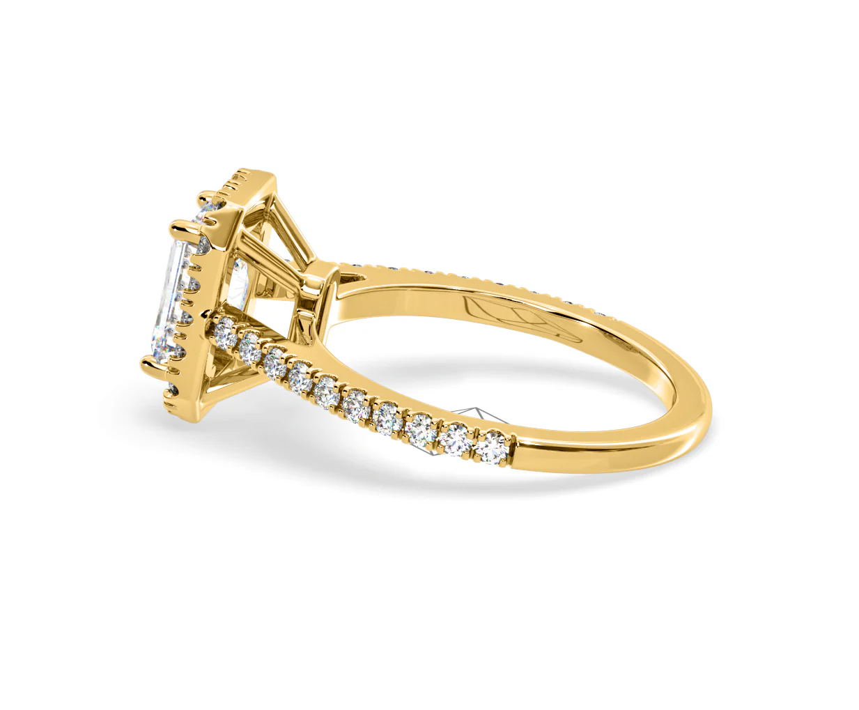 Annabelle Lab Diamond Halo Engagement Ring in 18K Gold 1.65ct F/VS1 - Image 110