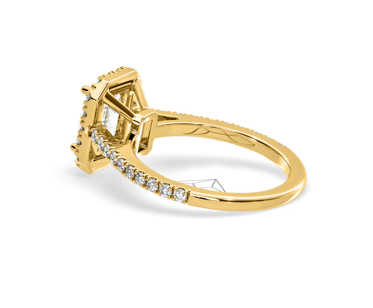 Annabelle Lab Diamond Halo Engagement Ring in 18K Gold 1.65ct F/VS1 - Image 114