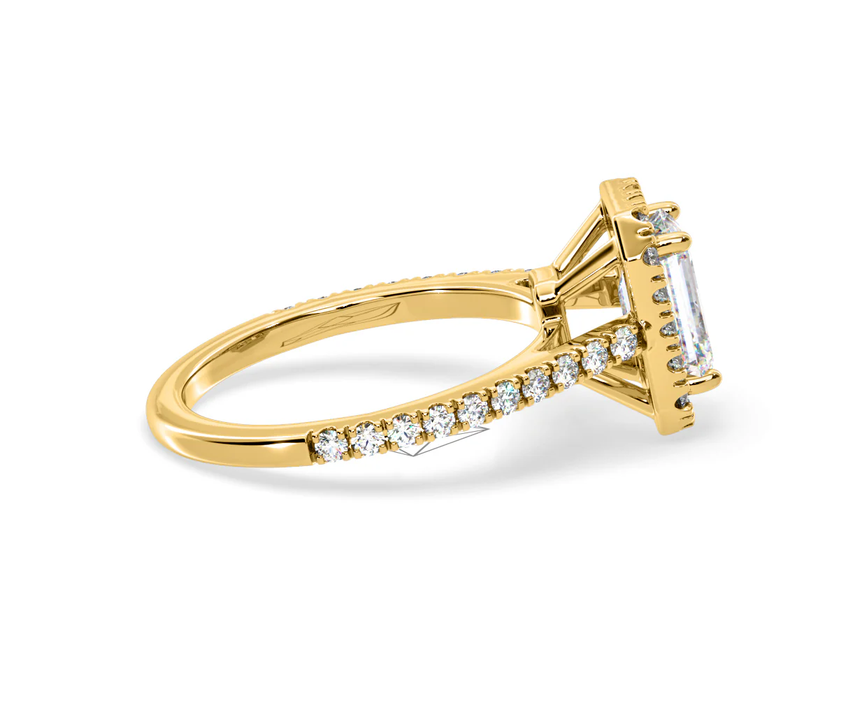 Annabelle Lab Diamond Halo Engagement Ring in 18K Gold 1.65ct F/VS1 - Image 145