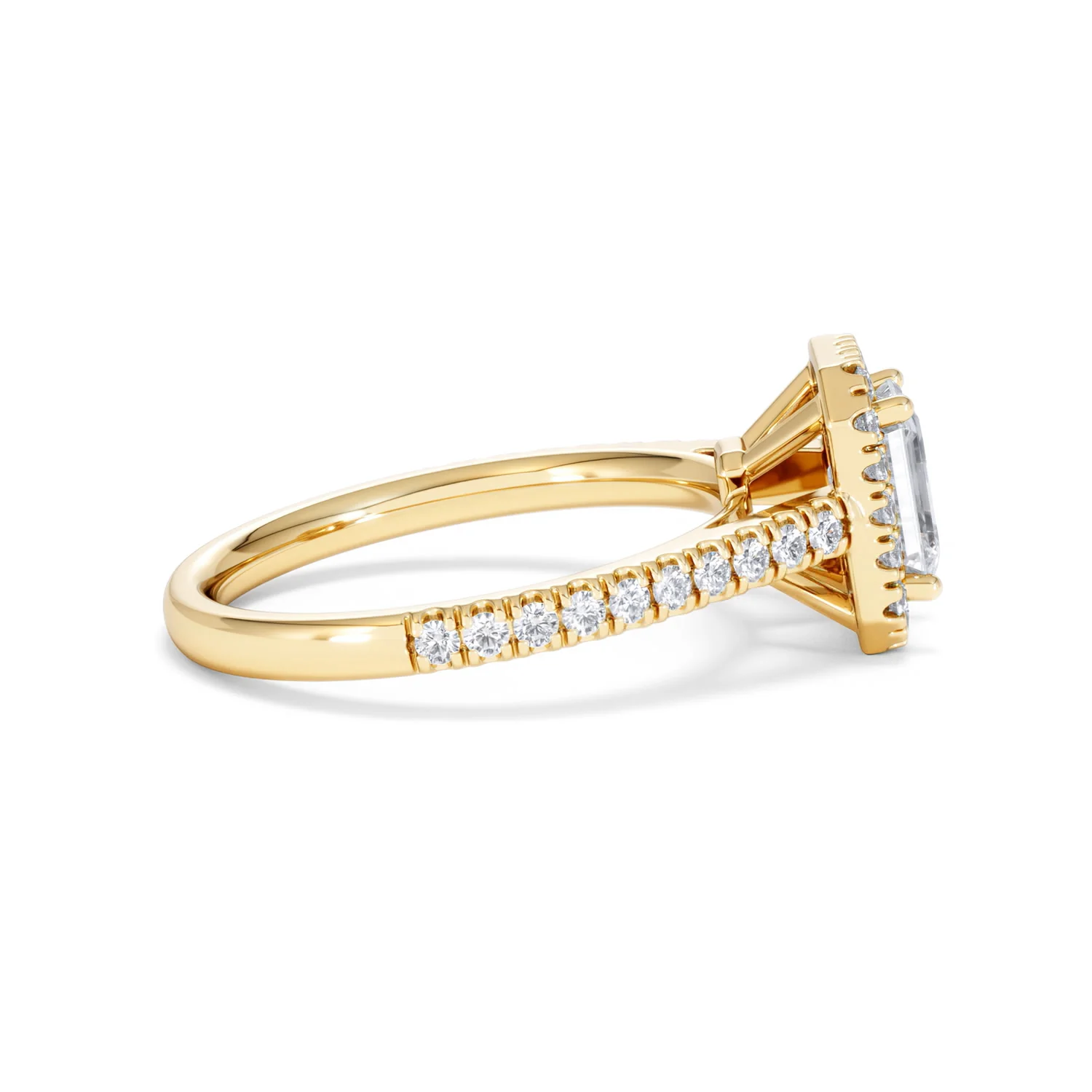 Annabelle Lab Diamond Halo Engagement Ring in 18K Gold 1.65ct F/VS1 - Image 31