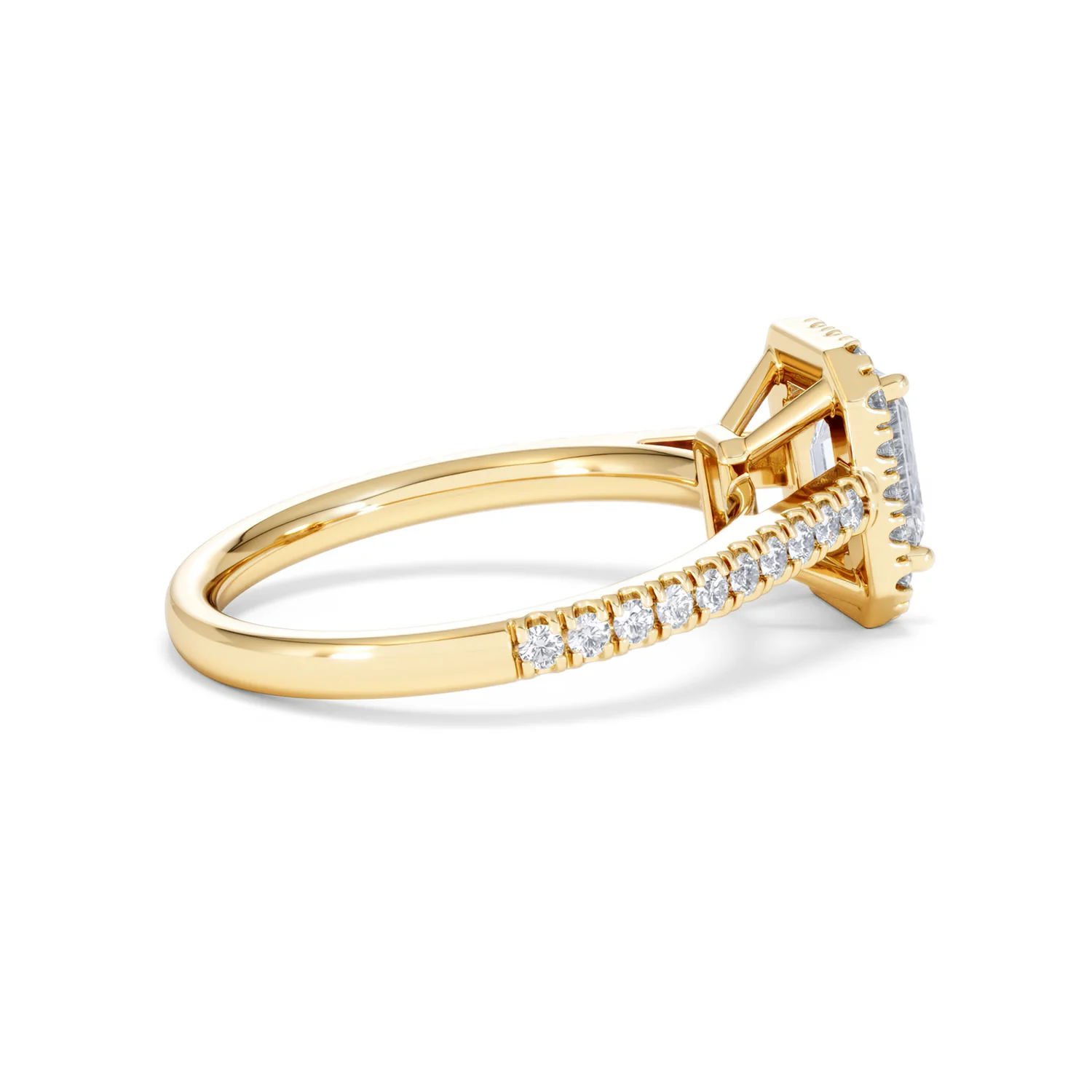 Annabelle Lab Diamond Halo Engagement Ring in 18K Gold 1.65ct F/VS1 - Image 35
