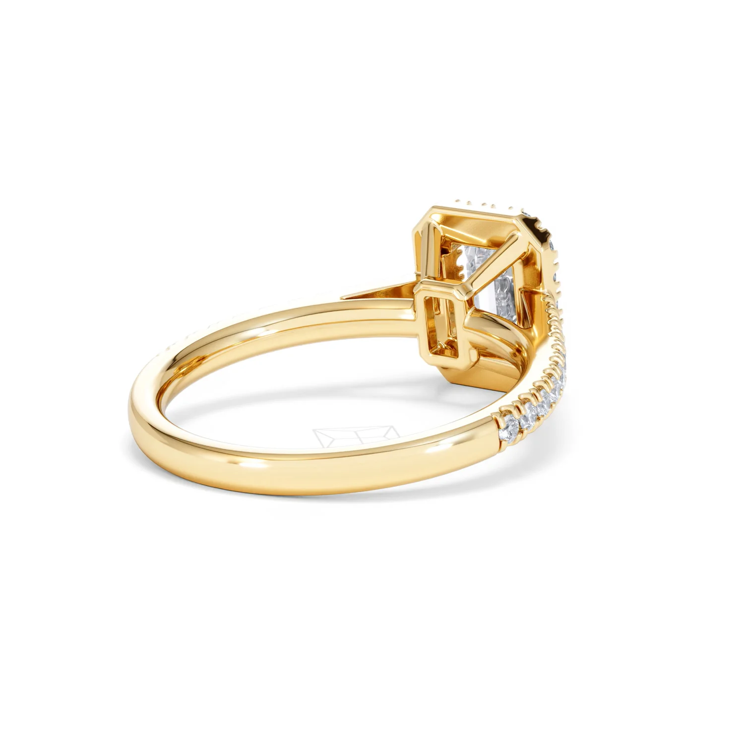 Annabelle Lab Diamond Halo Engagement Ring in 18K Gold 1.65ct F/VS1 - Image 43
