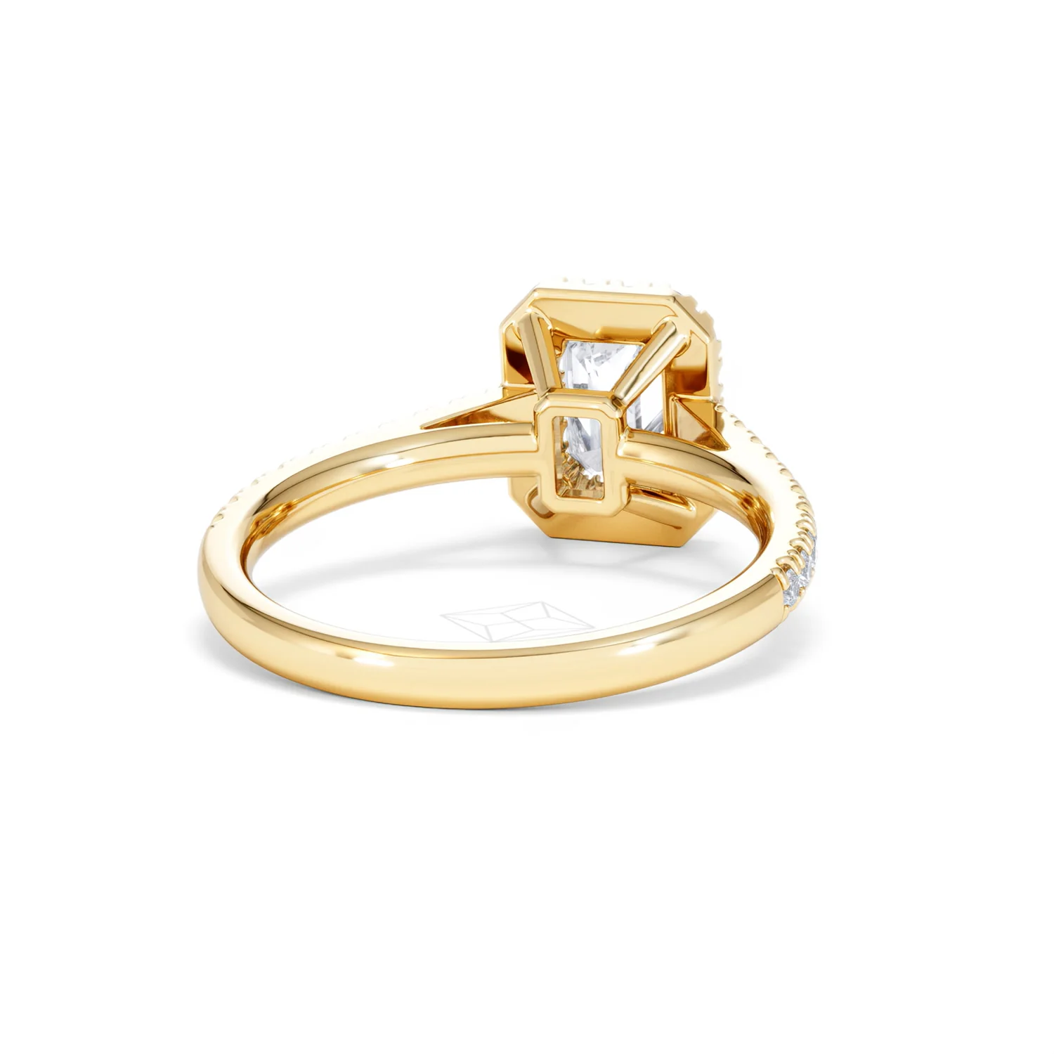 Annabelle Lab Diamond Halo Engagement Ring in 18K Gold 1.65ct F/VS1 - Image 47