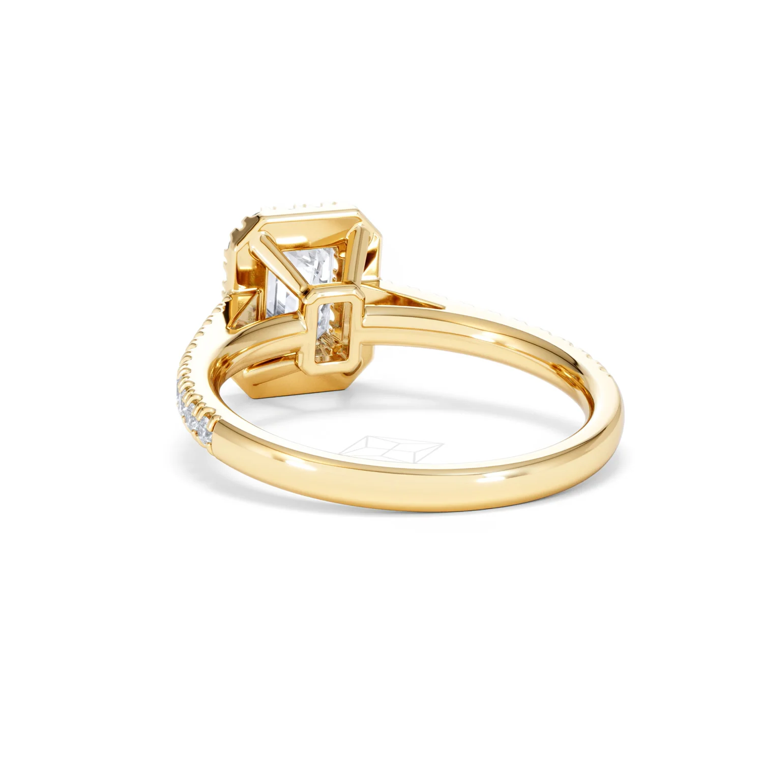 Annabelle Lab Diamond Halo Engagement Ring in 18K Gold 1.65ct F/VS1 - Image 56