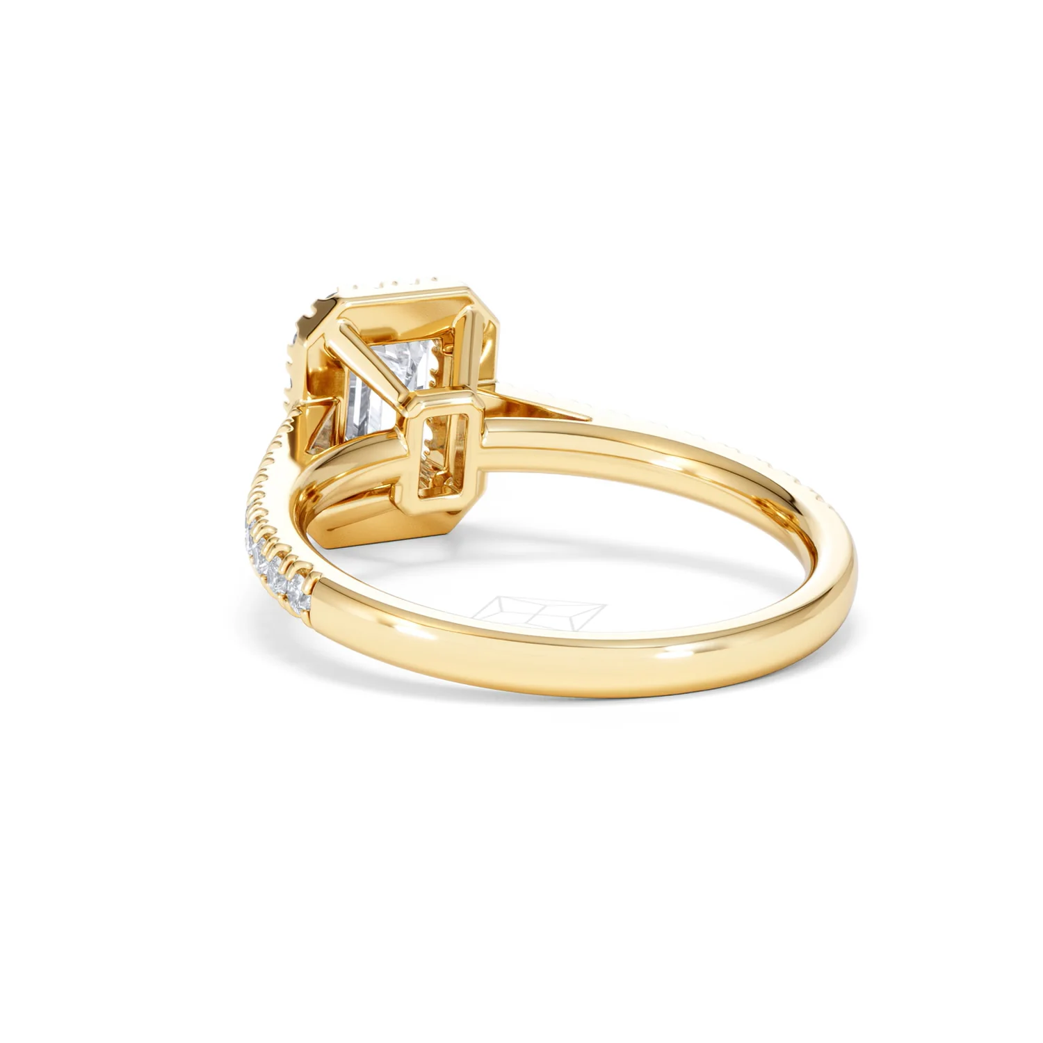 Annabelle Lab Diamond Halo Engagement Ring in 18K Gold 1.65ct F/VS1 - Image 57
