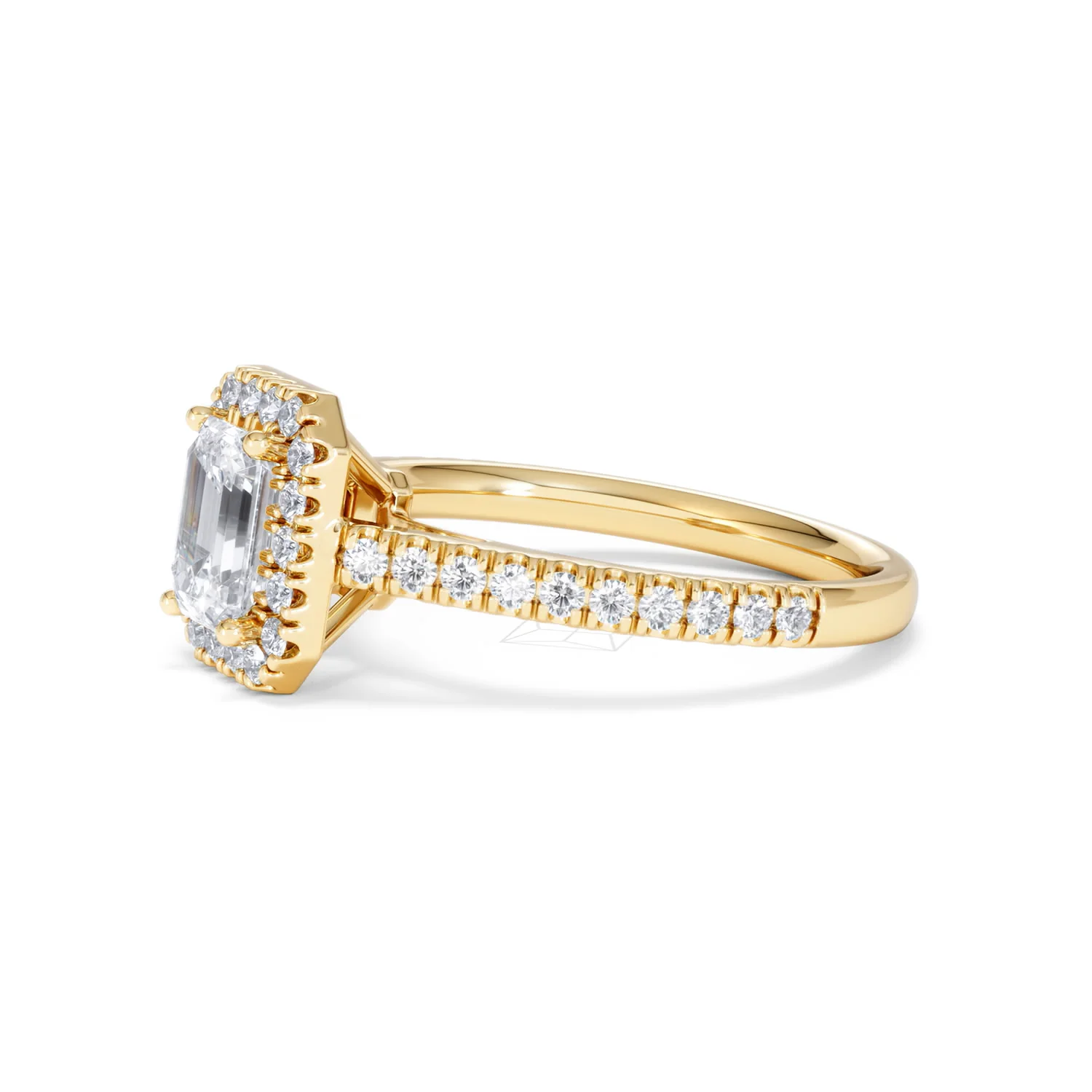 Annabelle Lab Diamond Halo Engagement Ring in 18K Gold 1.65ct F/VS1 - Image 77