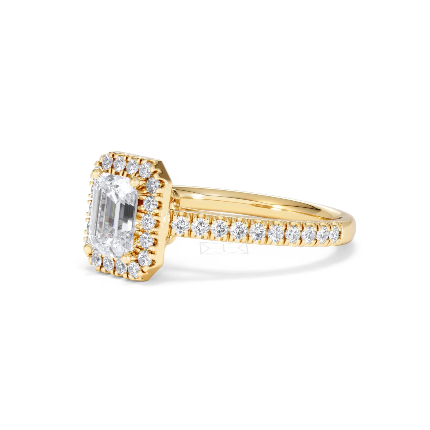 Annabelle Lab Diamond Halo Engagement Ring in 18K Gold 1.65ct F/VS1 - Image 81