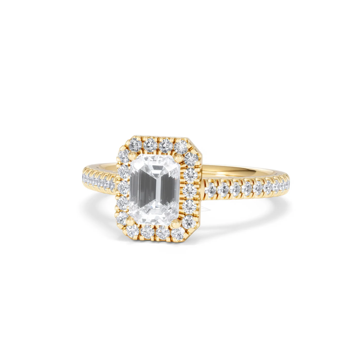Annabelle Lab Diamond Halo Engagement Ring in 18K Gold 1.65ct F/VS1 - Image 88