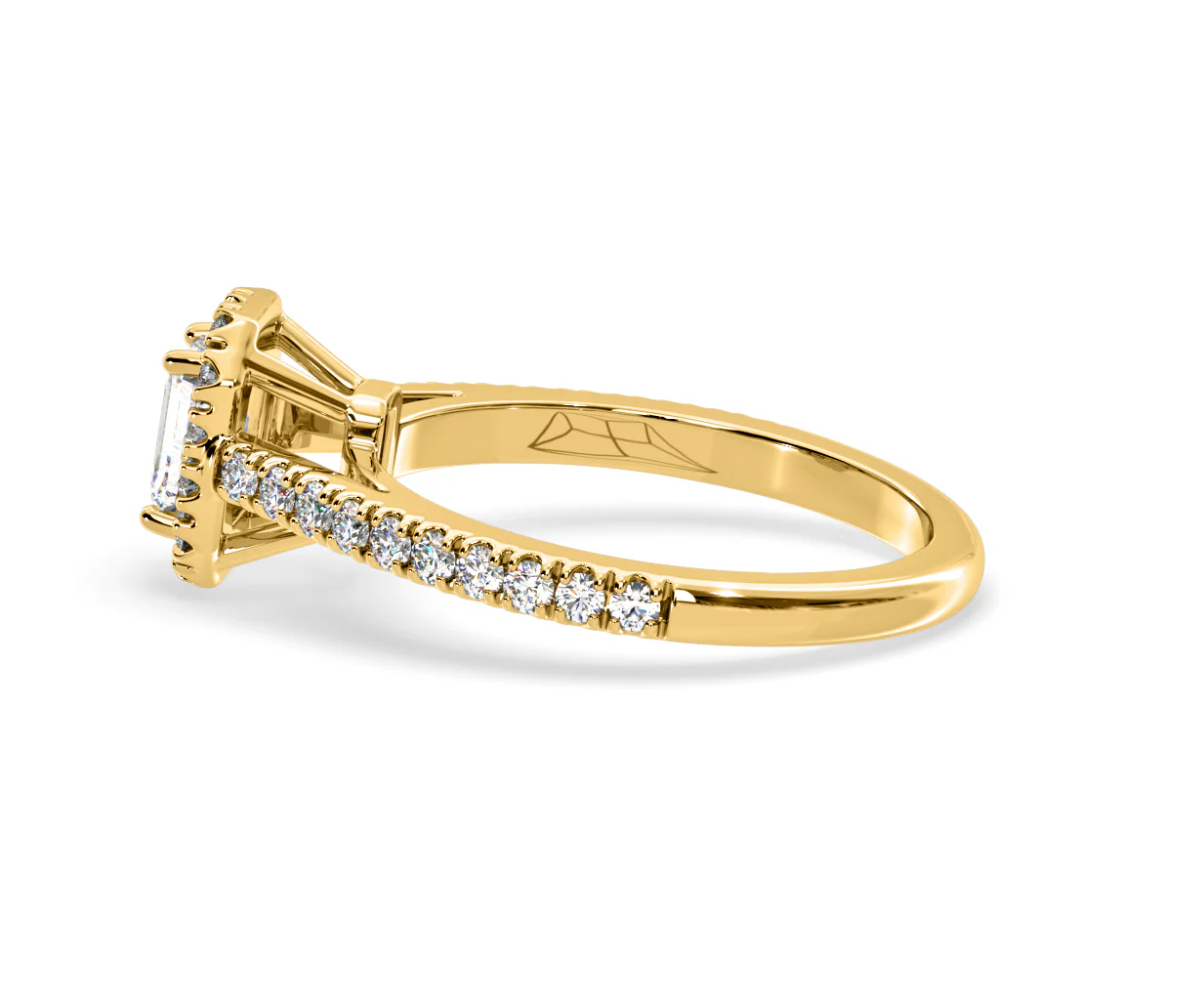 Annabelle Lab Diamond Halo Engagement Ring in 18K Gold 1ct F/VS1 - Image 110