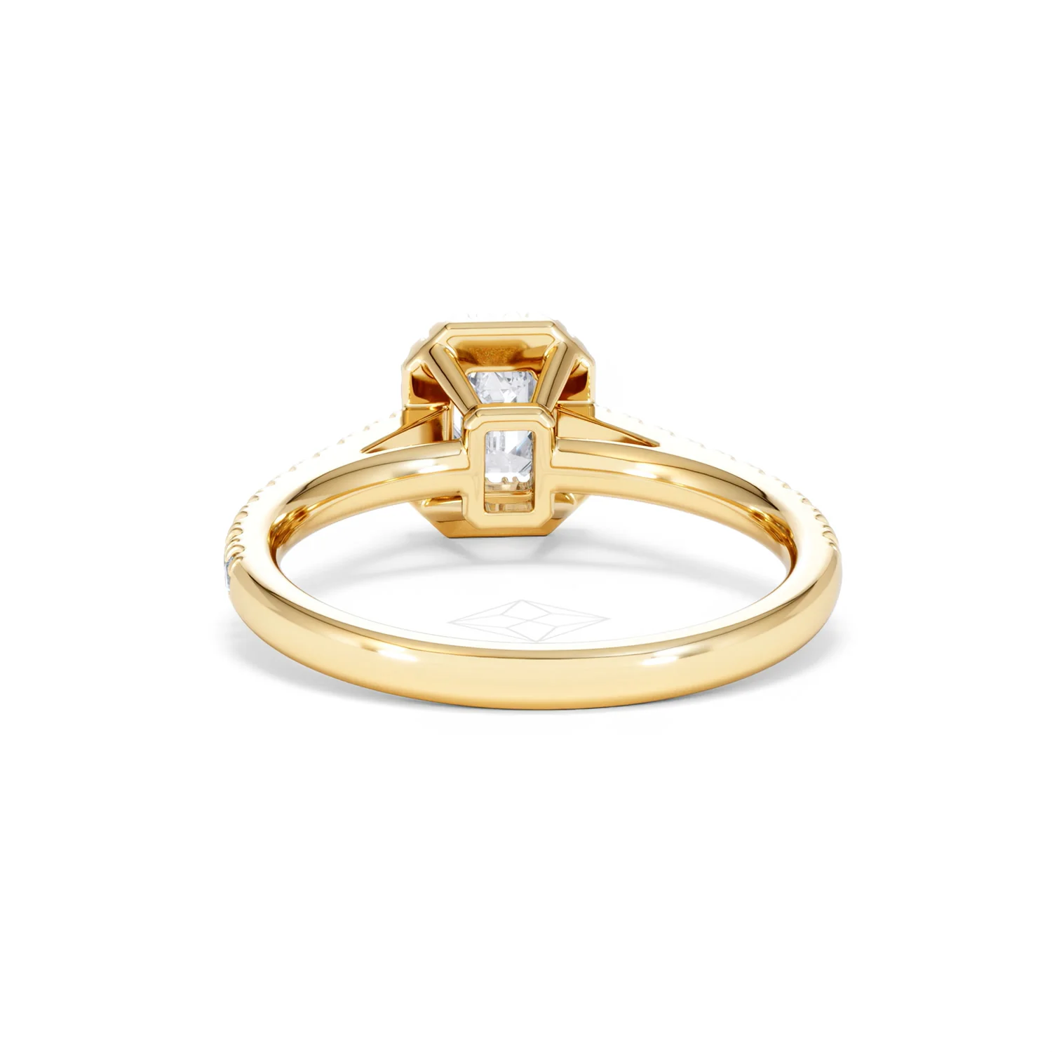 Annabelle Lab Diamond Halo Engagement Ring in 18K Gold 1ct F/VS1 - Image 49