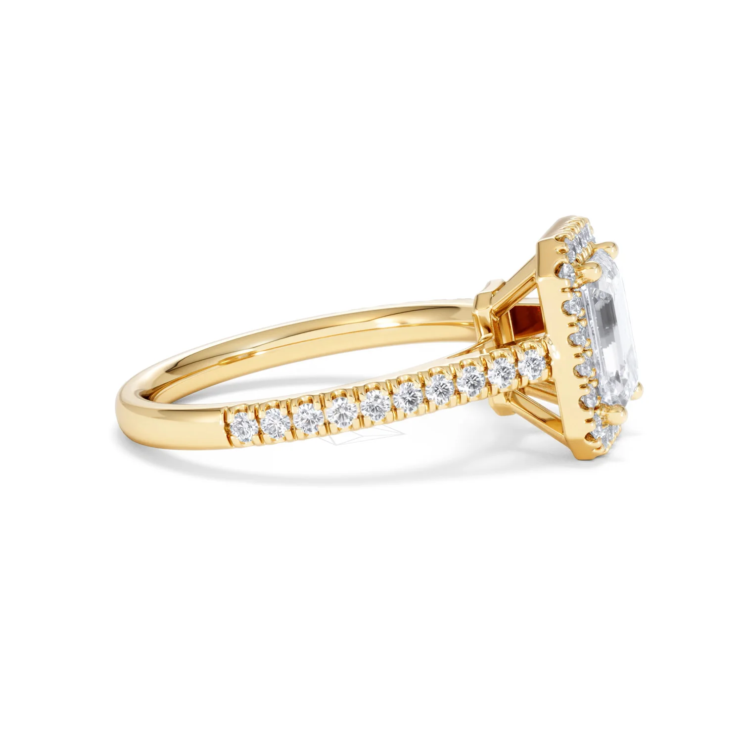 Annabelle Lab Diamond Halo Engagement Ring in 18K Gold 2.15ct F/VS1 - Image 28