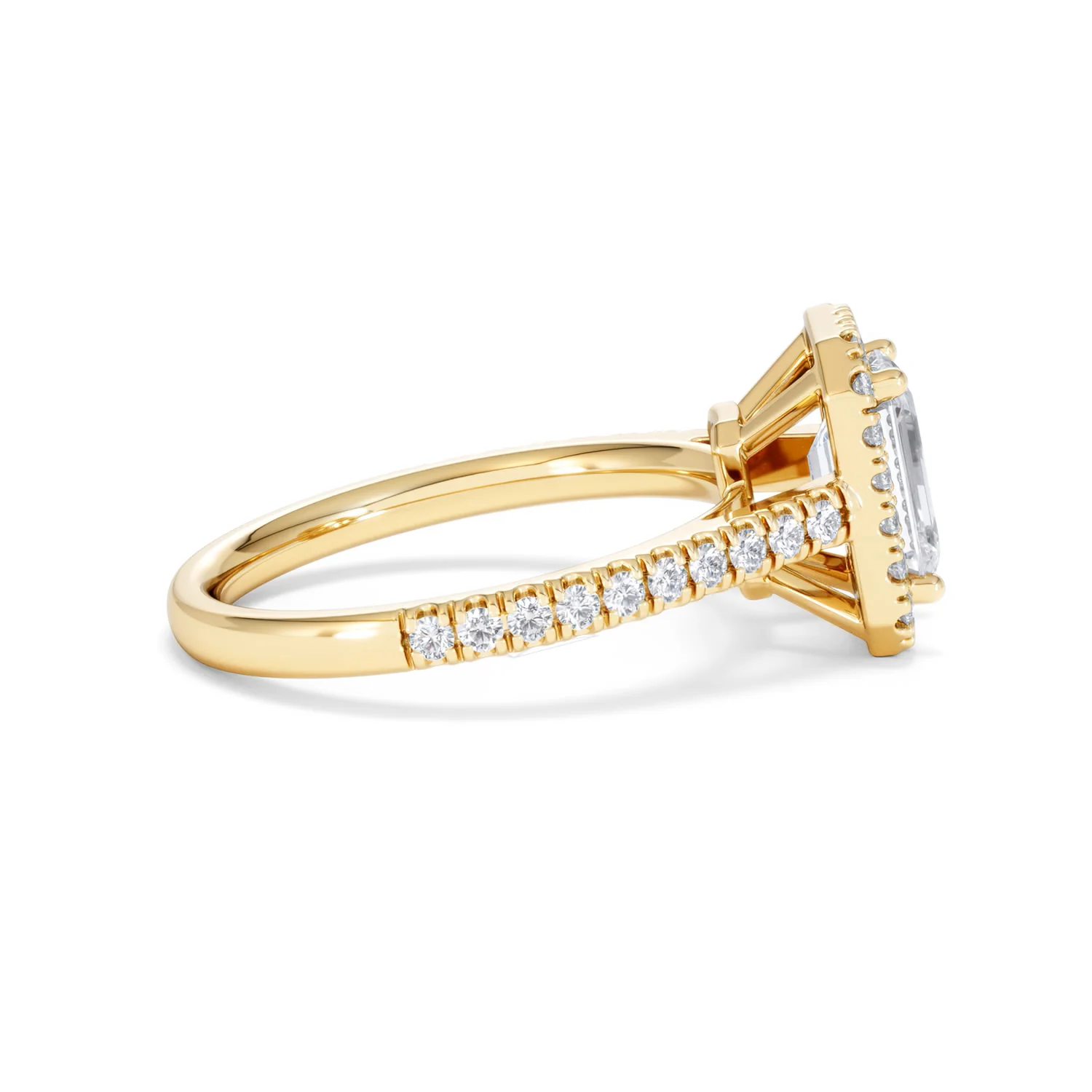Annabelle Lab Diamond Halo Engagement Ring in 18K Gold 2.15ct F/VS1 - Image 31