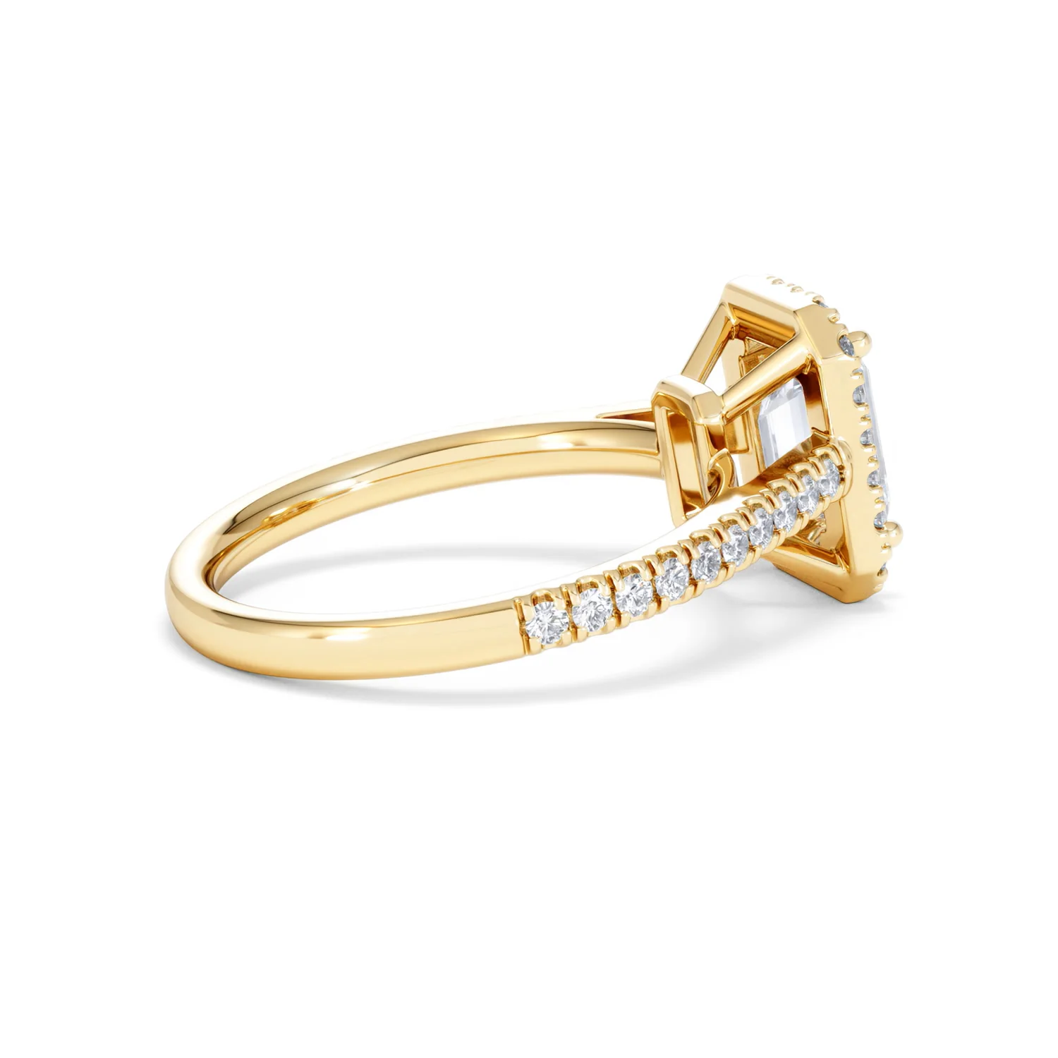 Annabelle Lab Diamond Halo Engagement Ring in 18K Gold 2.15ct F/VS1 - Image 36