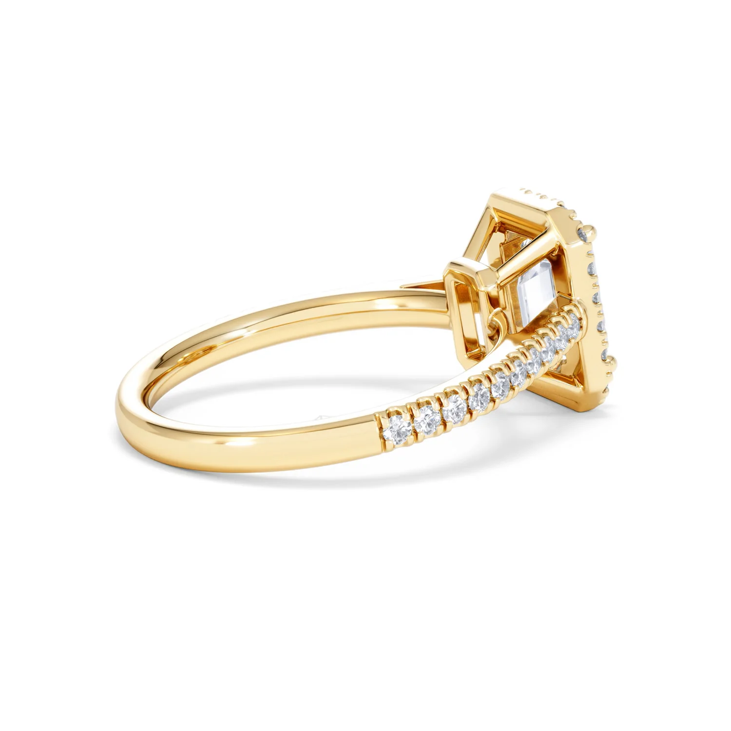 Annabelle Lab Diamond Halo Engagement Ring in 18K Gold 2.15ct F/VS1 - Image 37