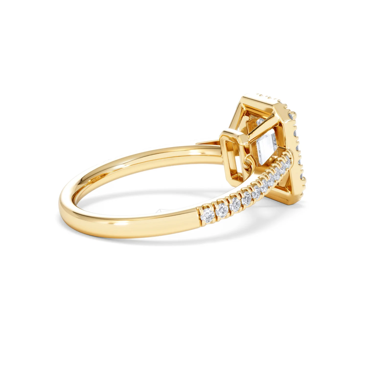 Annabelle Lab Diamond Halo Engagement Ring in 18K Gold 2.15ct F/VS1 - Image 38