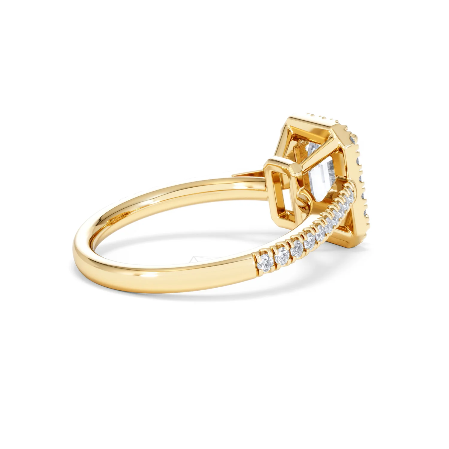 Annabelle Lab Diamond Halo Engagement Ring in 18K Gold 2.15ct F/VS1 - Image 39