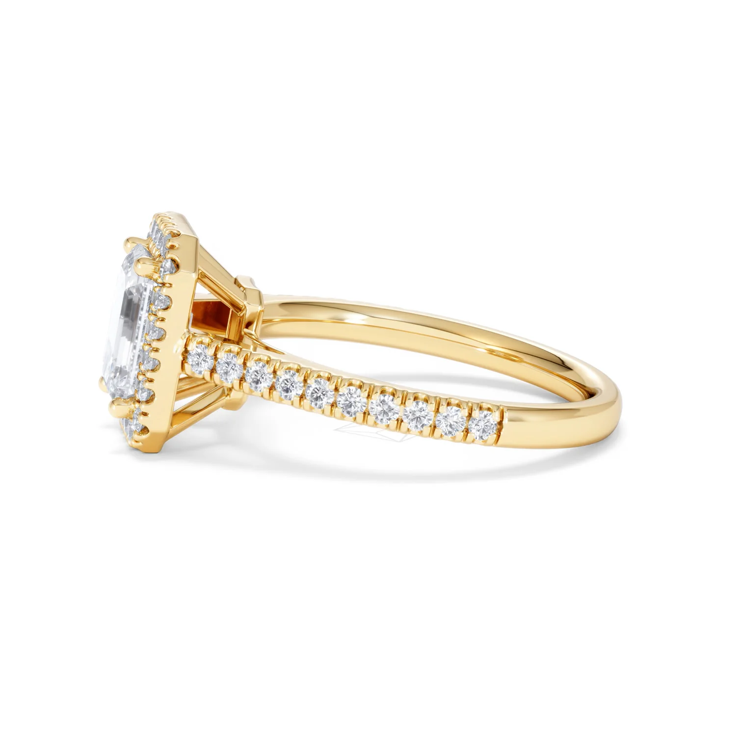 Annabelle Lab Diamond Halo Engagement Ring in 18K Gold 2.15ct F/VS1 - Image 73