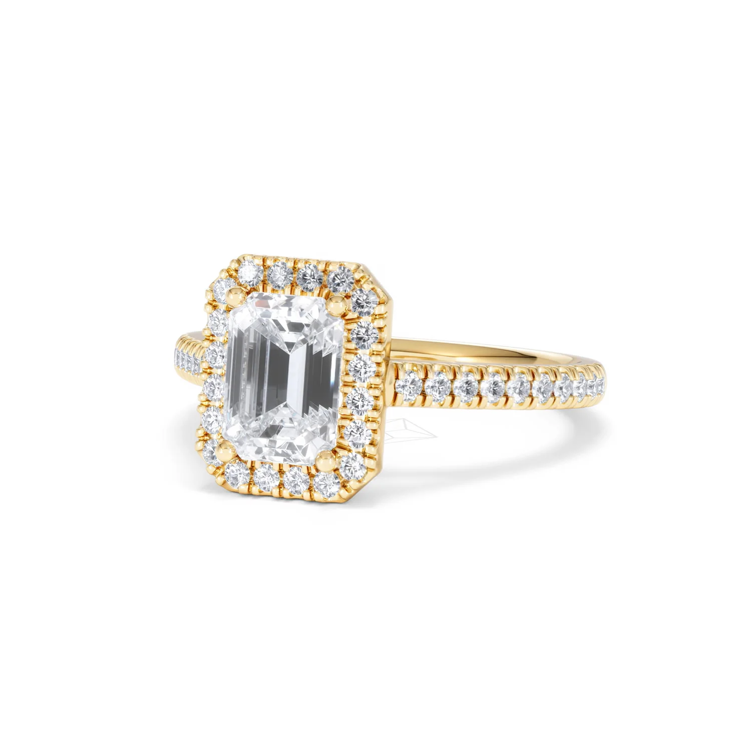 Annabelle Lab Diamond Halo Engagement Ring in 18K Gold 2.15ct F/VS1 - Image 86