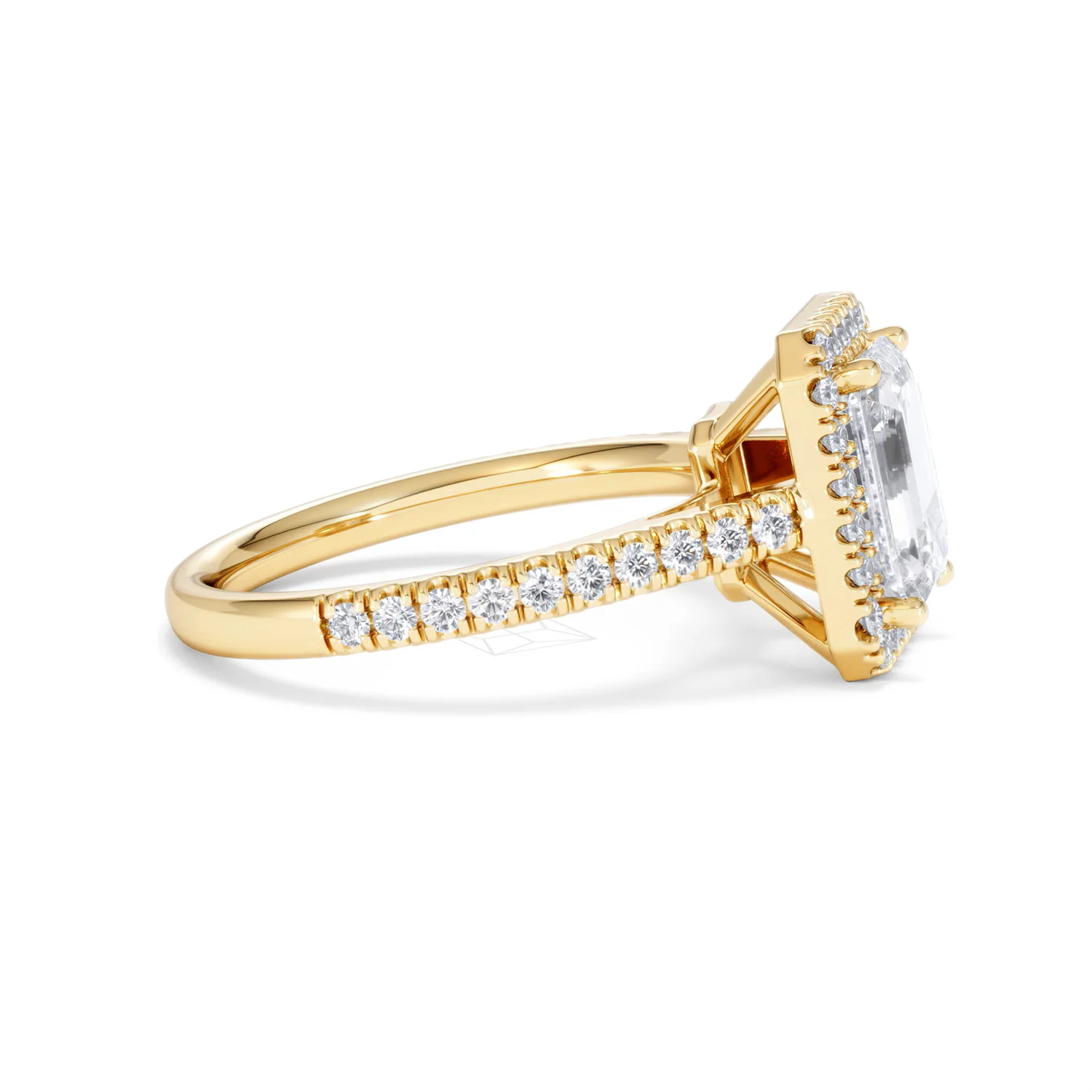 Annabelle Lab Diamond Halo Engagement Ring in 18K Gold 2.75ct F/VS1 - Image 28