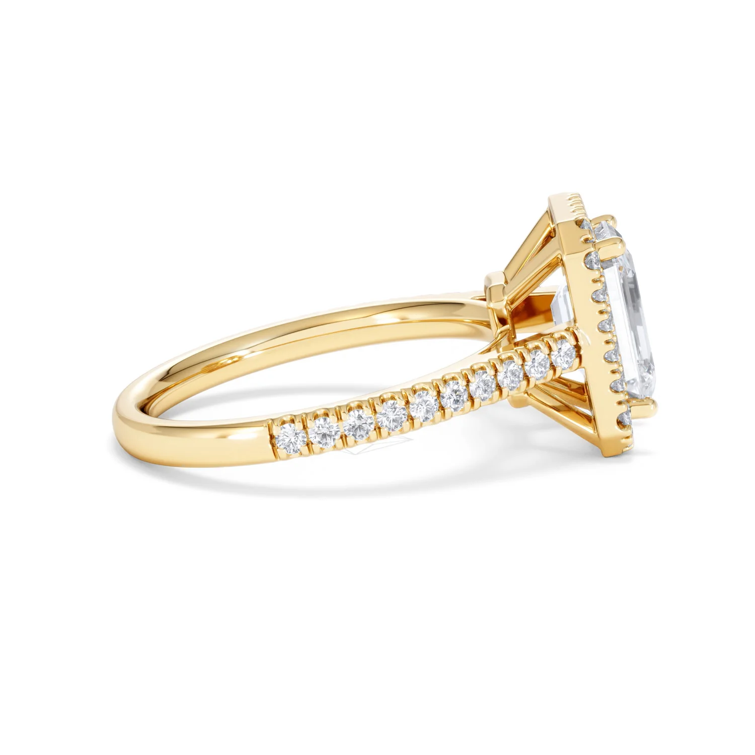 Annabelle Lab Diamond Halo Engagement Ring in 18K Gold 2.75ct F/VS1 - Image 31