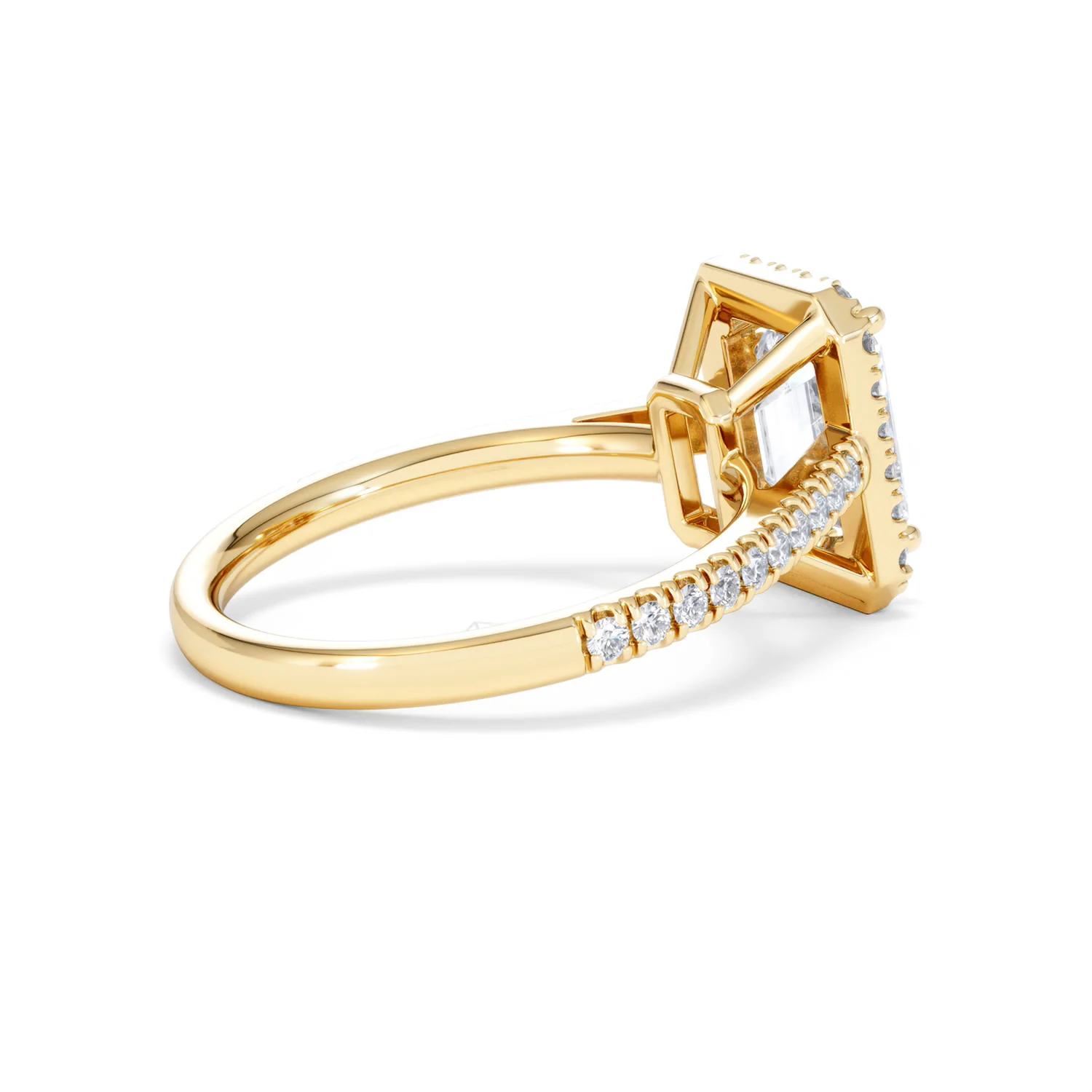 Annabelle Lab Diamond Halo Engagement Ring in 18K Gold 2.75ct F/VS1 - Image 38