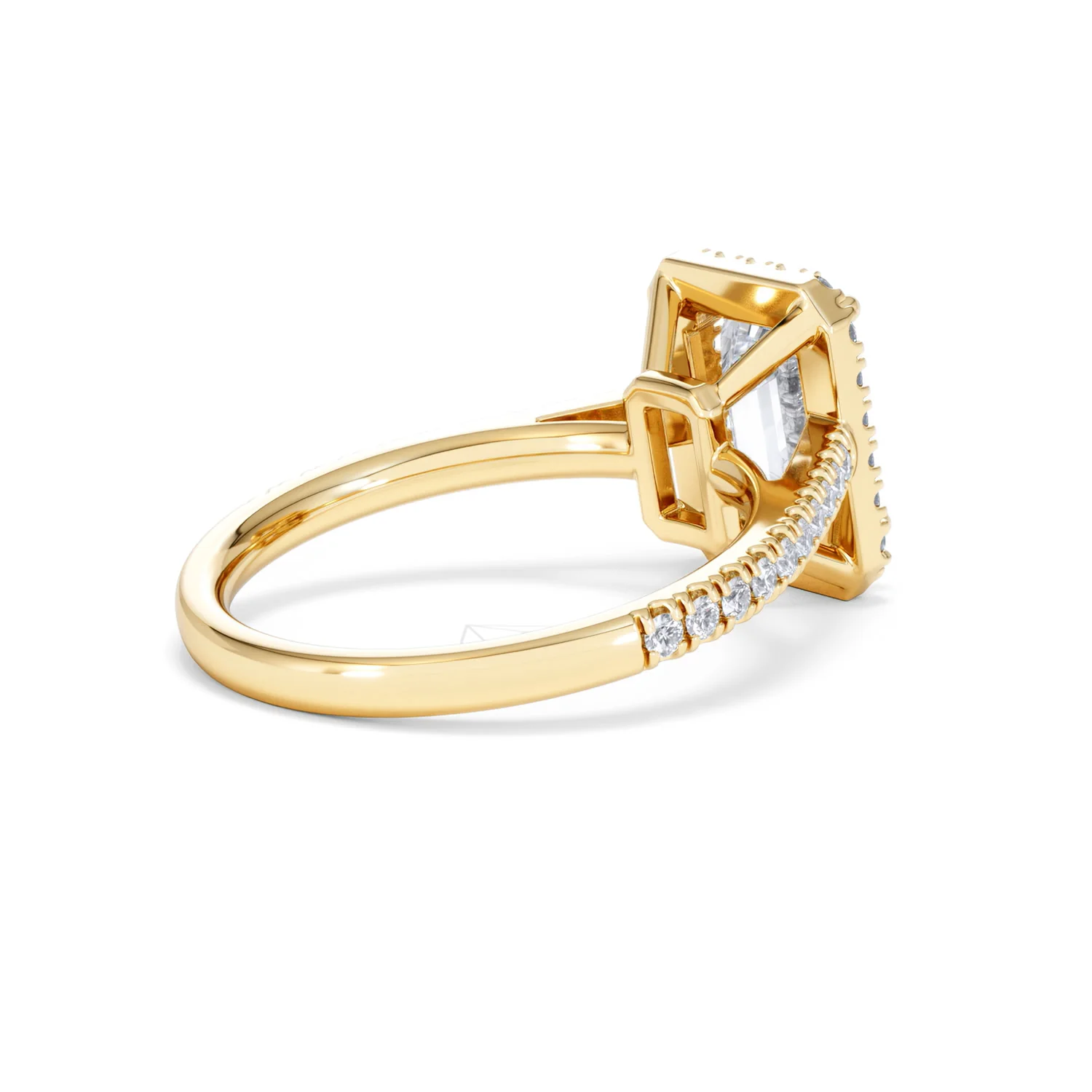 Annabelle Lab Diamond Halo Engagement Ring in 18K Gold 2.75ct F/VS1 - Image 40