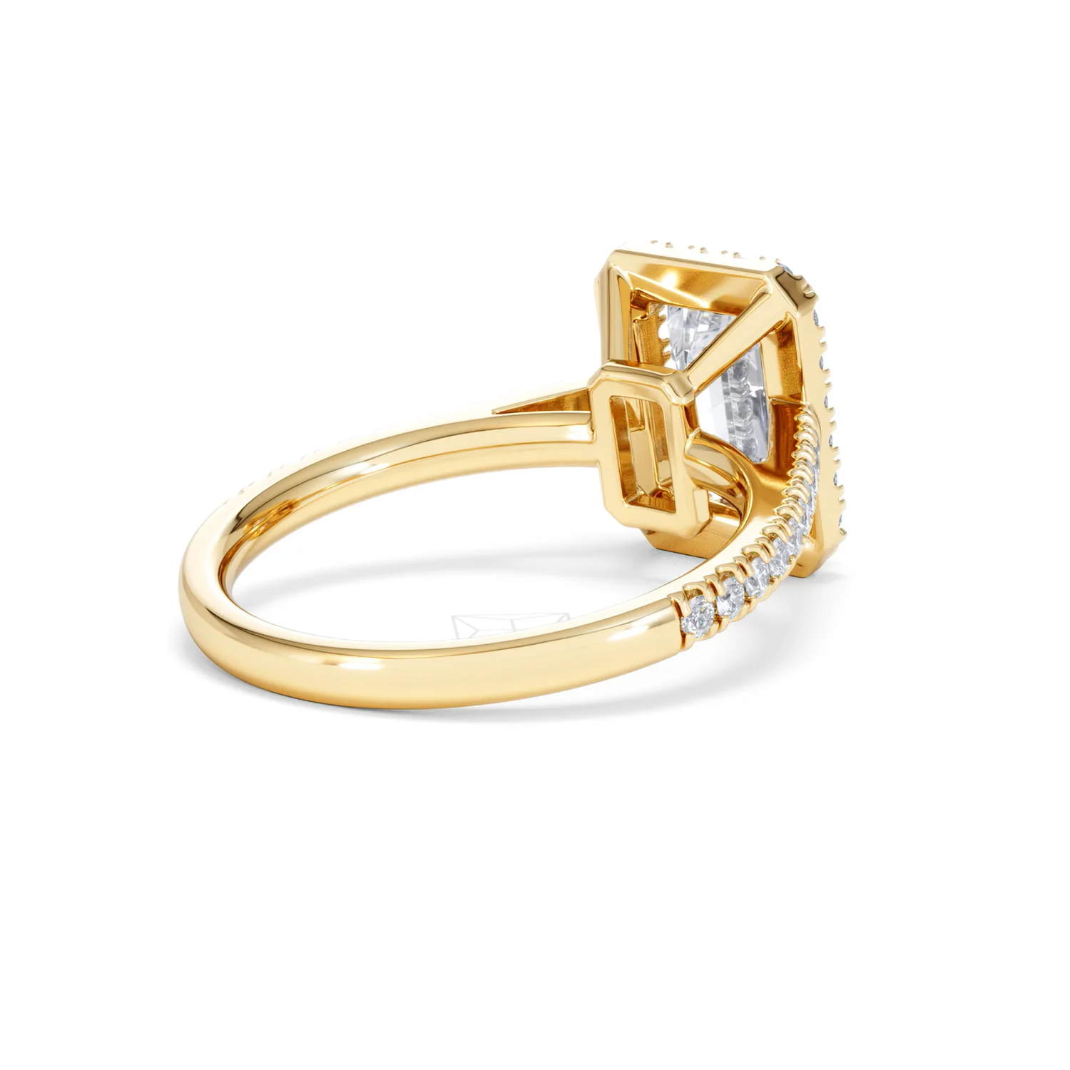 Annabelle Lab Diamond Halo Engagement Ring in 18K Gold 2.75ct F/VS1 - Image 42