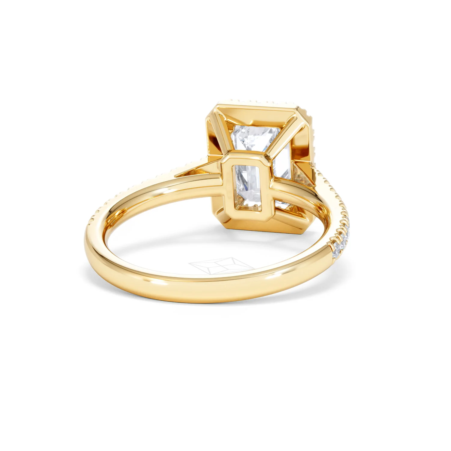 Annabelle Lab Diamond Halo Engagement Ring in 18K Gold 2.75ct F/VS1 - Image 47