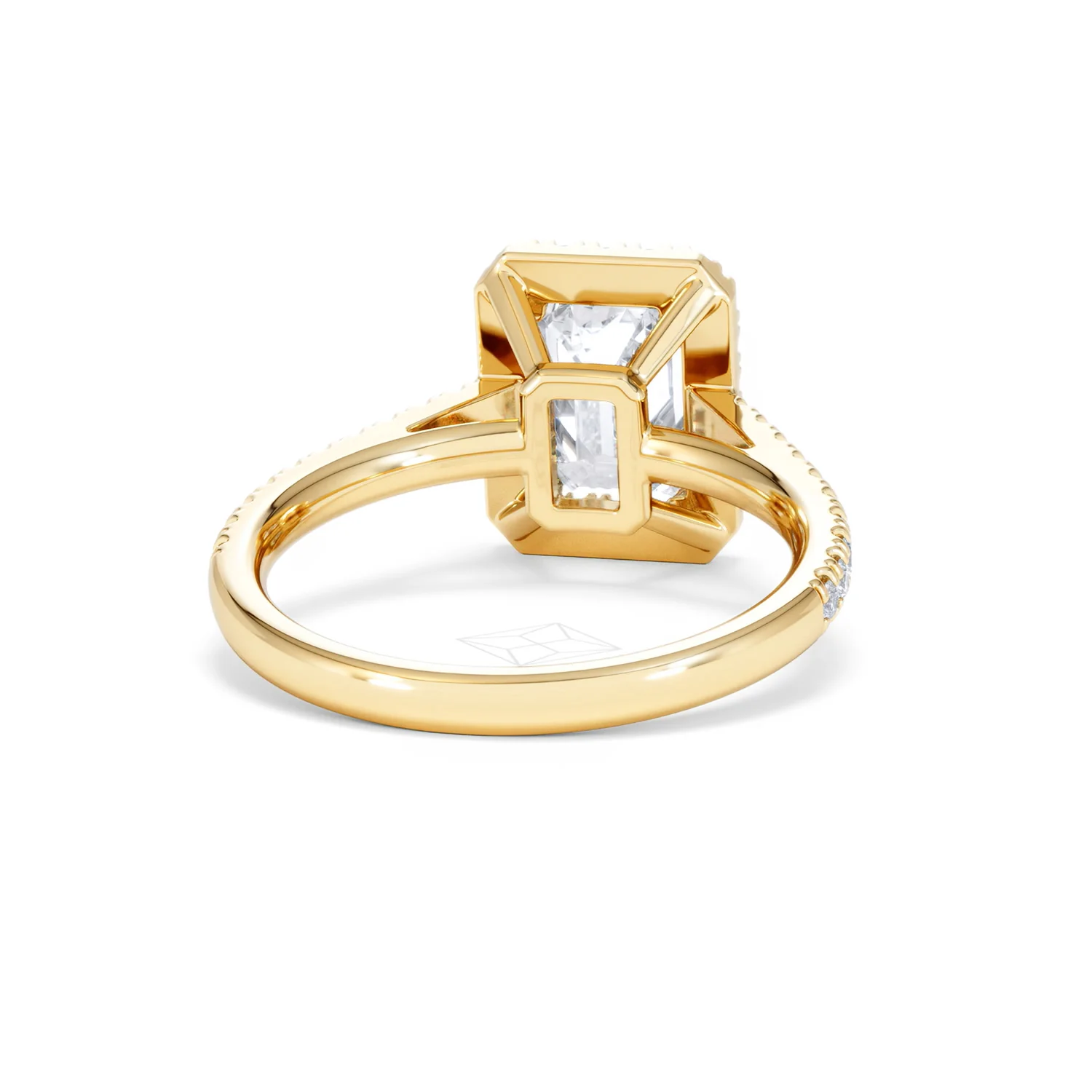 Annabelle Lab Diamond Halo Engagement Ring in 18K Gold 2.75ct F/VS1 - Image 48