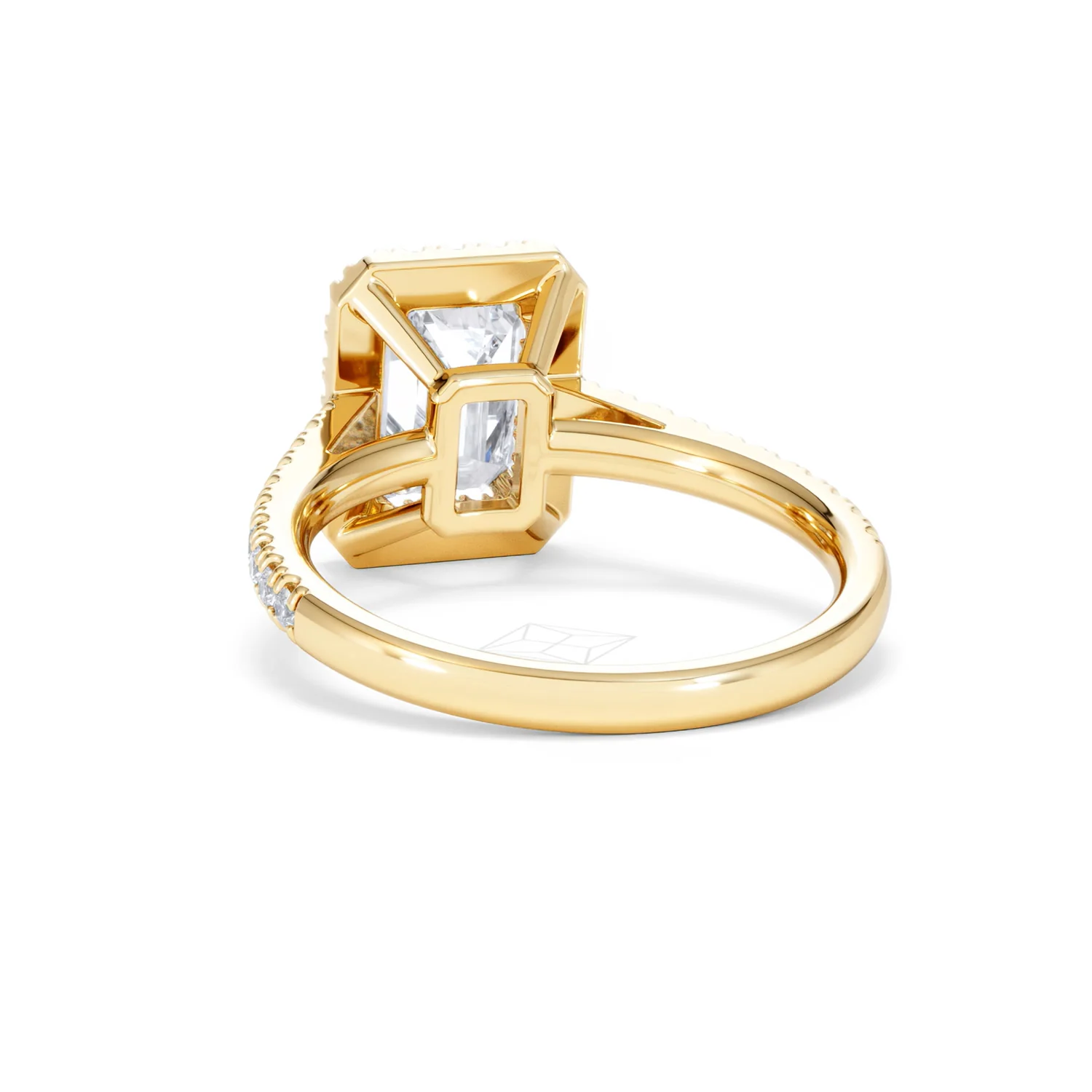 Annabelle Lab Diamond Halo Engagement Ring in 18K Gold 2.75ct F/VS1 - Image 55