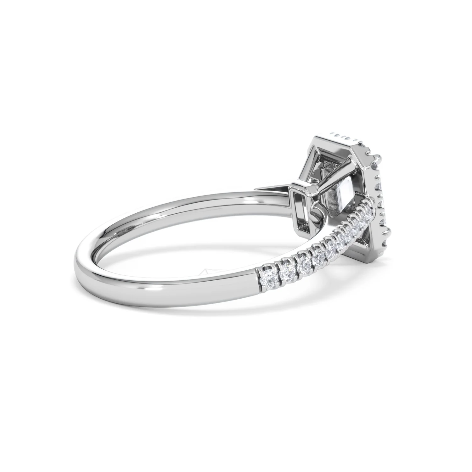 Annabelle Lab Diamond Halo Engagement Ring in Platinum 1.65ct F/VS1 - Image 38