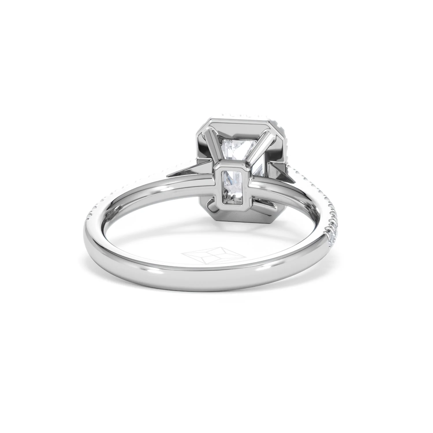 Annabelle Lab Diamond Halo Engagement Ring in Platinum 1.65ct F/VS1 - Image 48