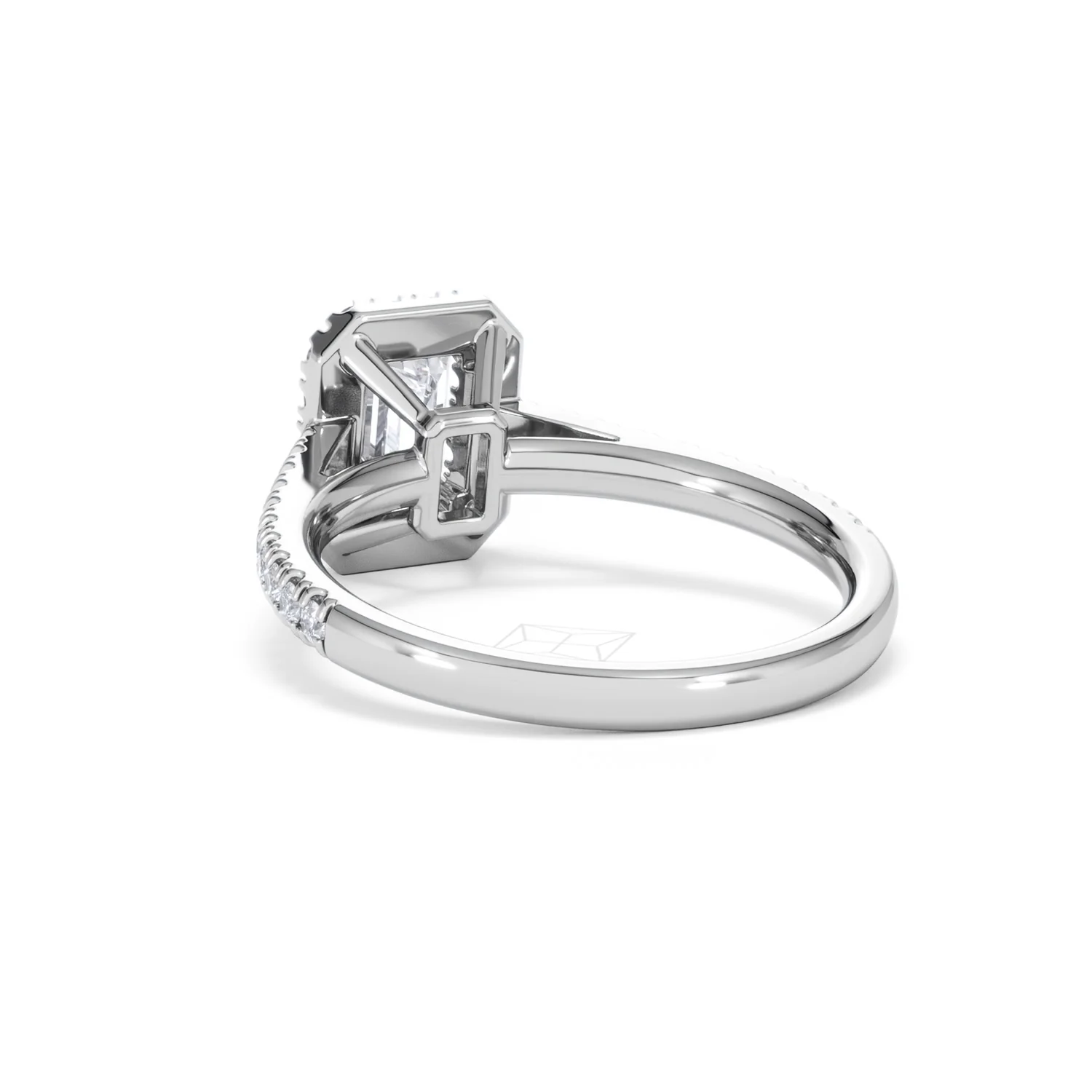 Annabelle Lab Diamond Halo Engagement Ring in Platinum 1.65ct F/VS1 - Image 57
