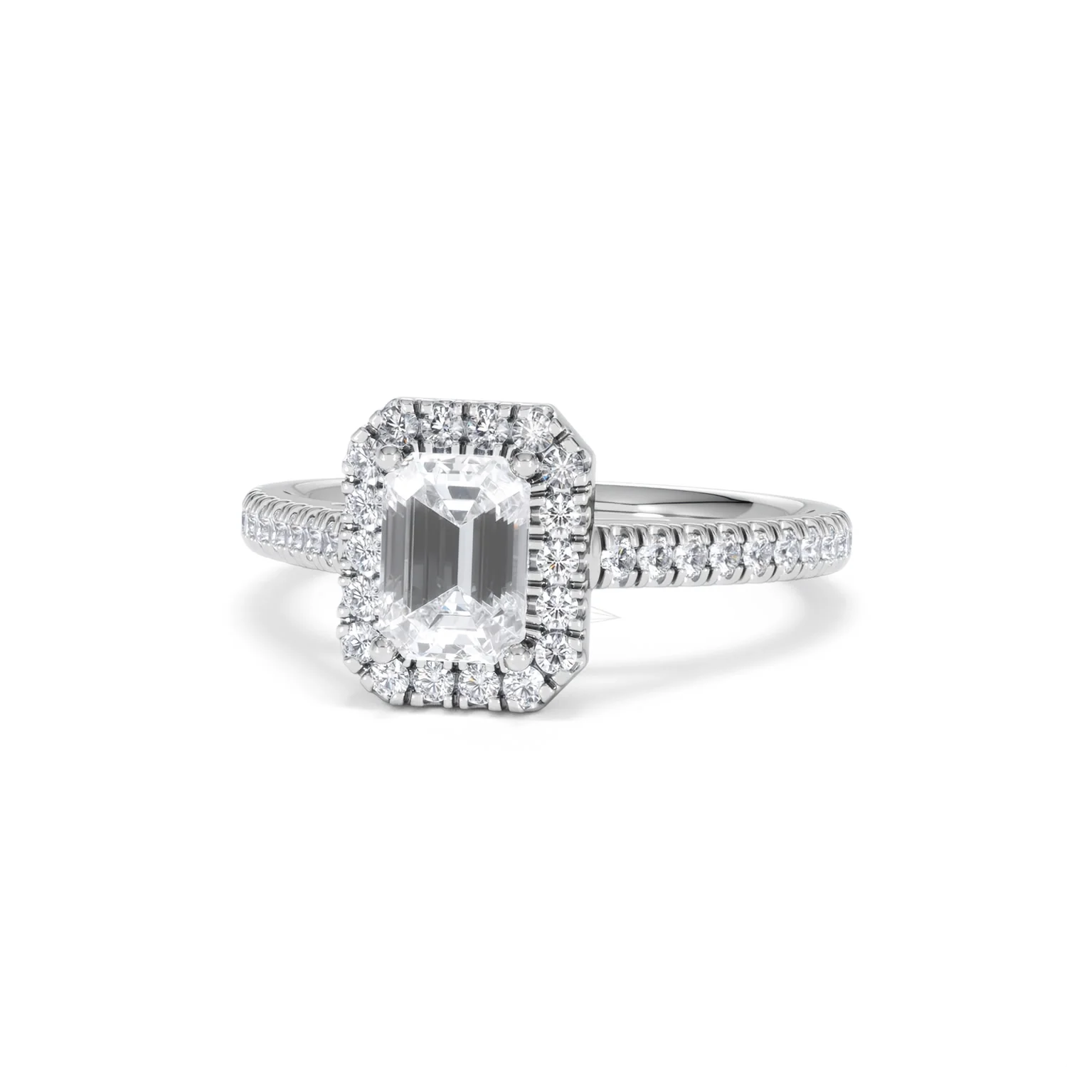 Annabelle Lab Diamond Halo Engagement Ring in Platinum 1.65ct F/VS1 - Image 88