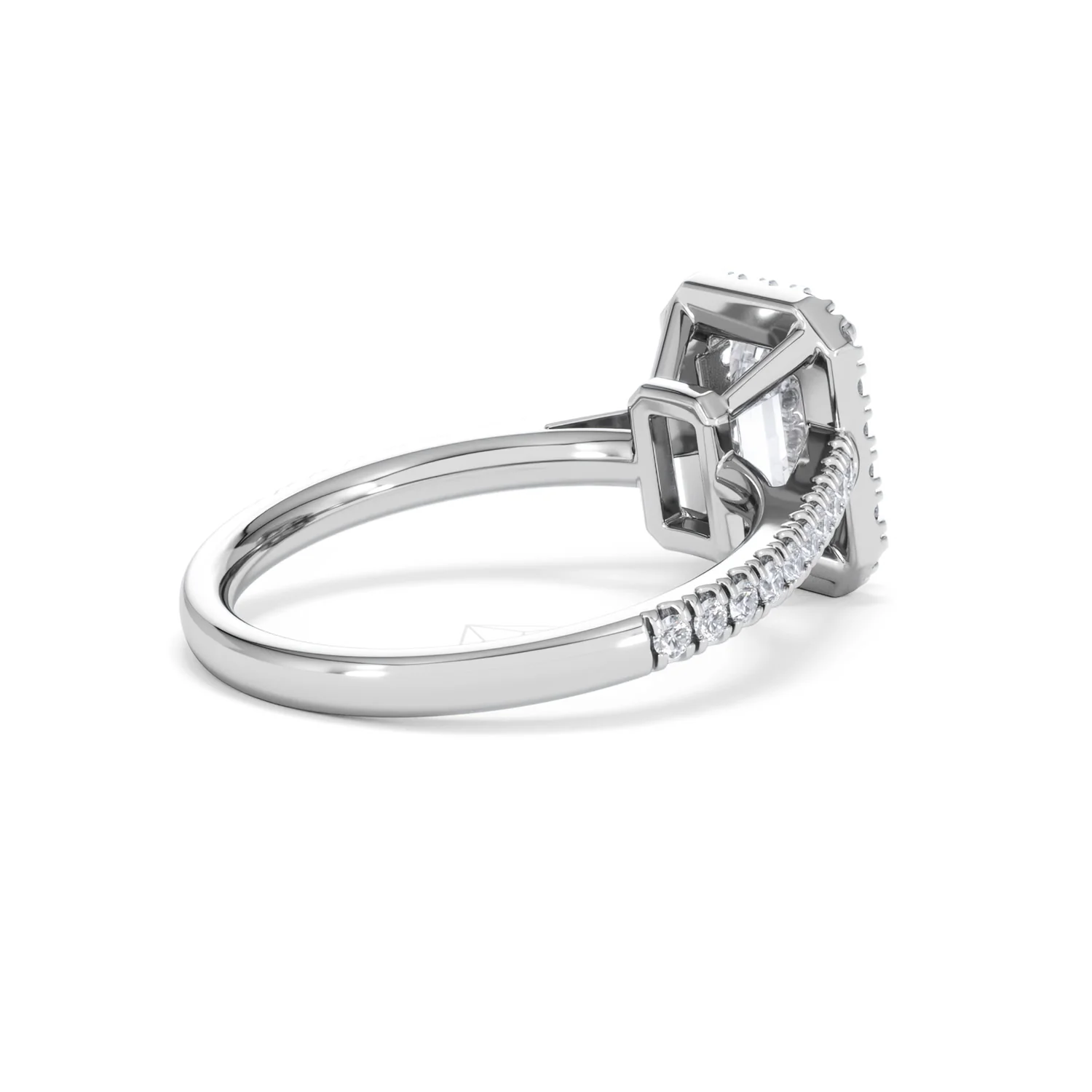 Annabelle Lab Diamond Halo Engagement Ring in Platinum 2.15ct F/VS1 - Image 40