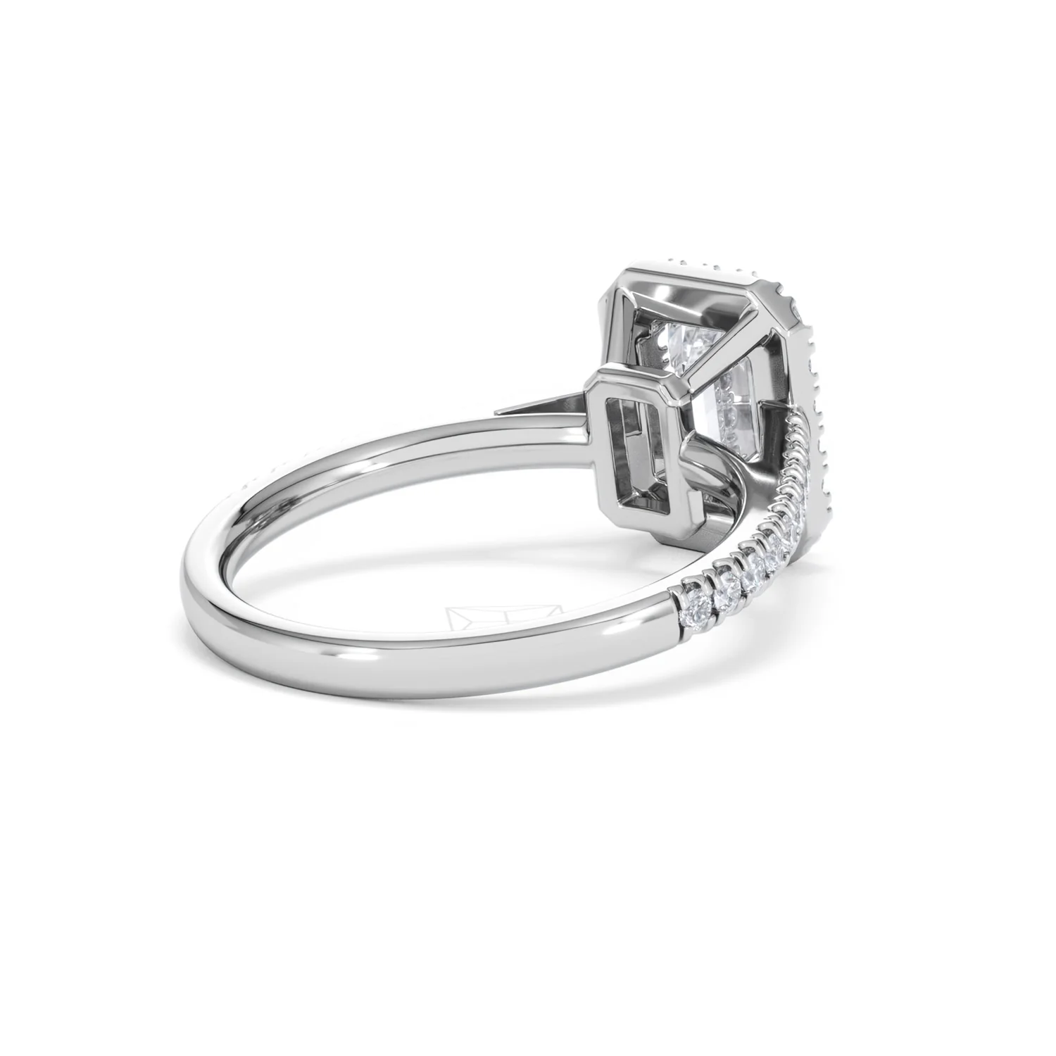 Annabelle Lab Diamond Halo Engagement Ring in Platinum 2.15ct F/VS1 - Image 42