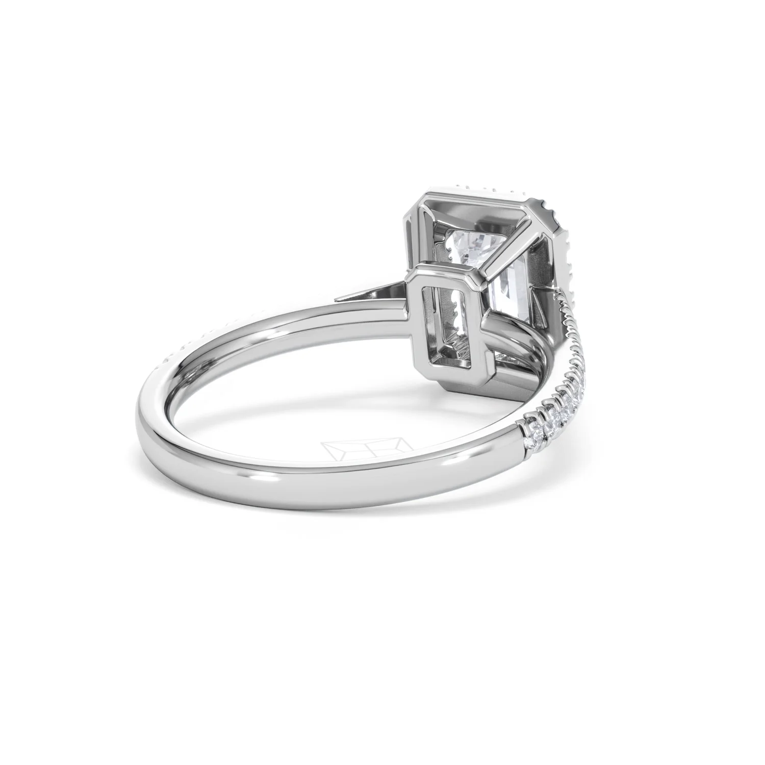 Annabelle Lab Diamond Halo Engagement Ring in Platinum 2.15ct F/VS1 - Image 44