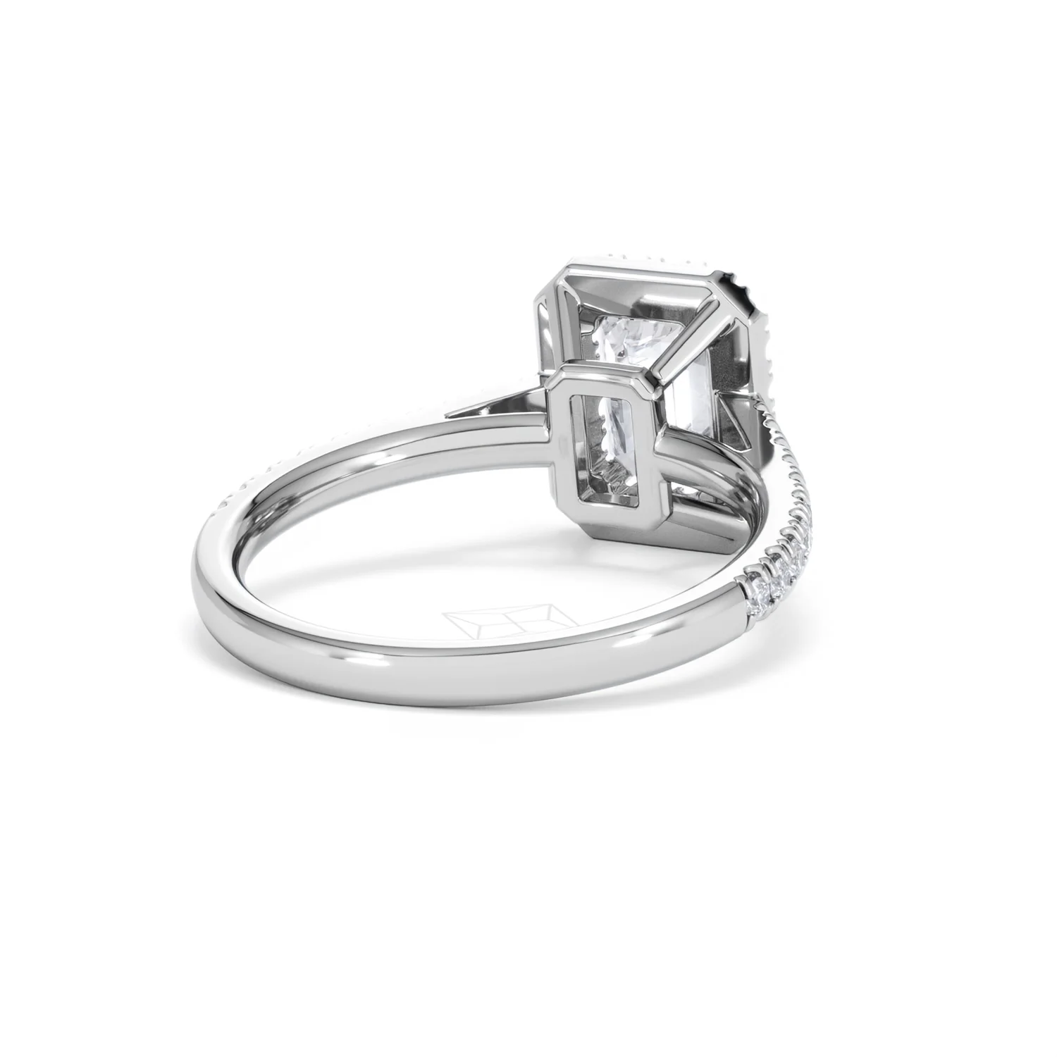 Annabelle Lab Diamond Halo Engagement Ring in Platinum 2.15ct F/VS1 - Image 45