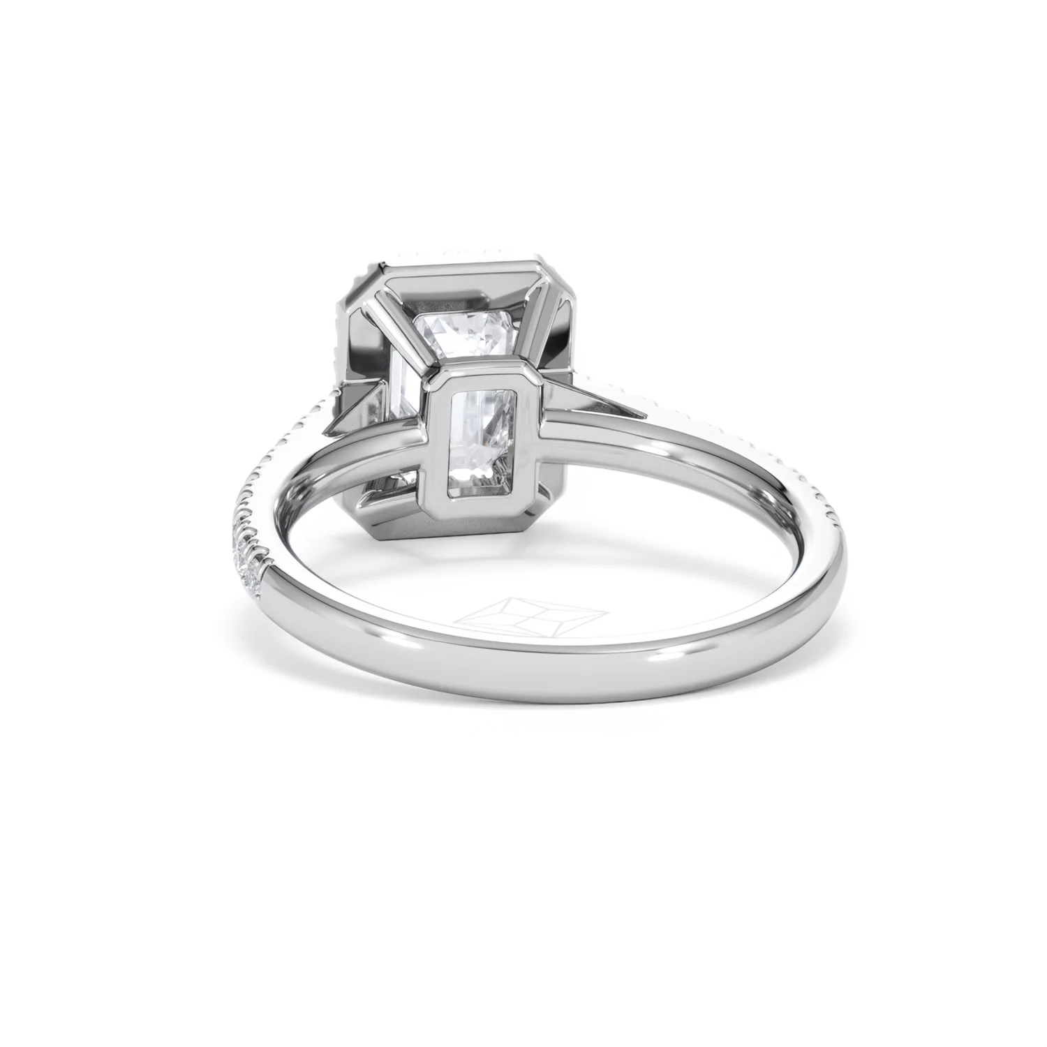 Annabelle Lab Diamond Halo Engagement Ring in Platinum 2.15ct F/VS1 - Image 54