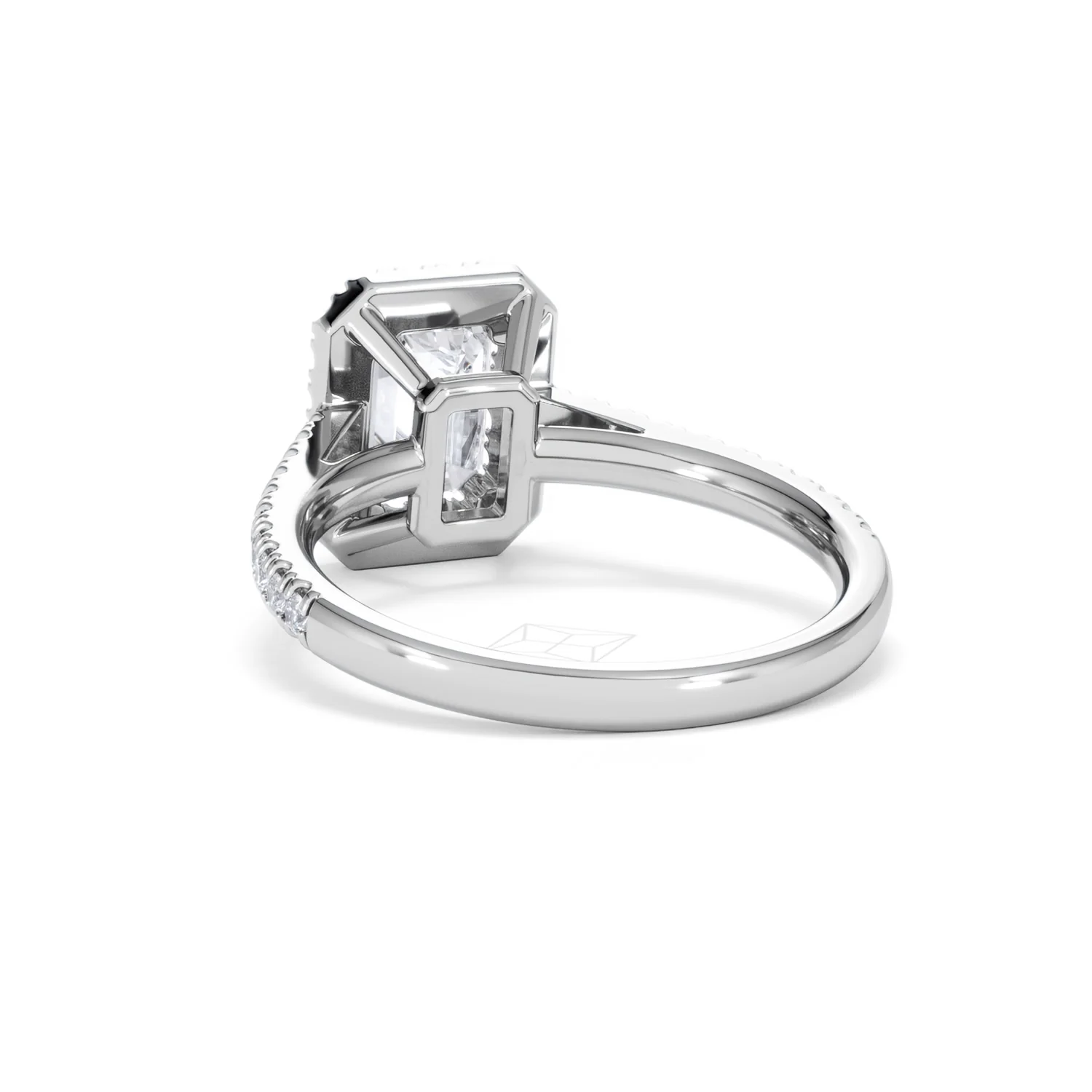 Annabelle Lab Diamond Halo Engagement Ring in Platinum 2.15ct F/VS1 - Image 56