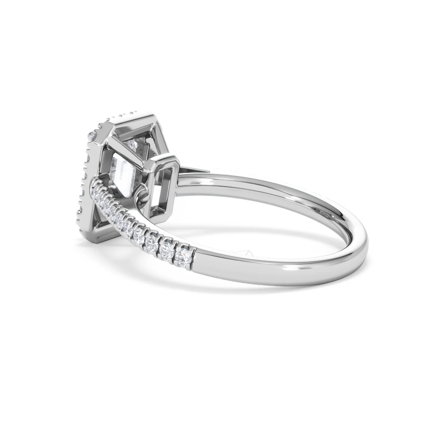 Annabelle Lab Diamond Halo Engagement Ring in Platinum 2.15ct F/VS1 - Image 63