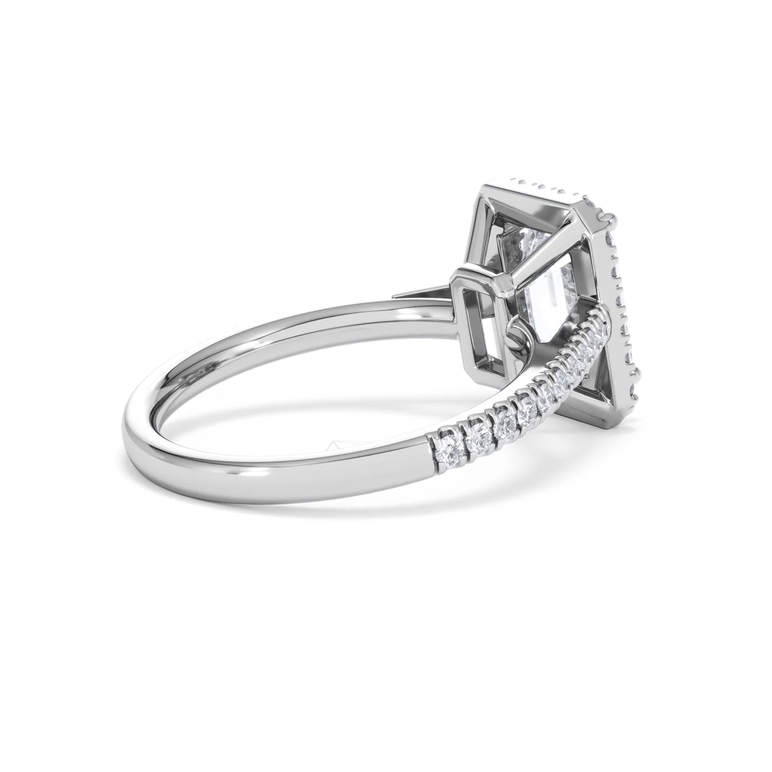 Annabelle Lab Diamond Halo Engagement Ring in Platinum 2.75ct F/VS1 - Image 39