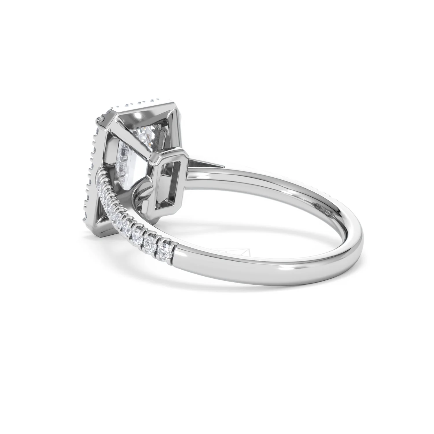 Annabelle Lab Diamond Halo Engagement Ring in Platinum 2.75ct F/VS1 - Image 61