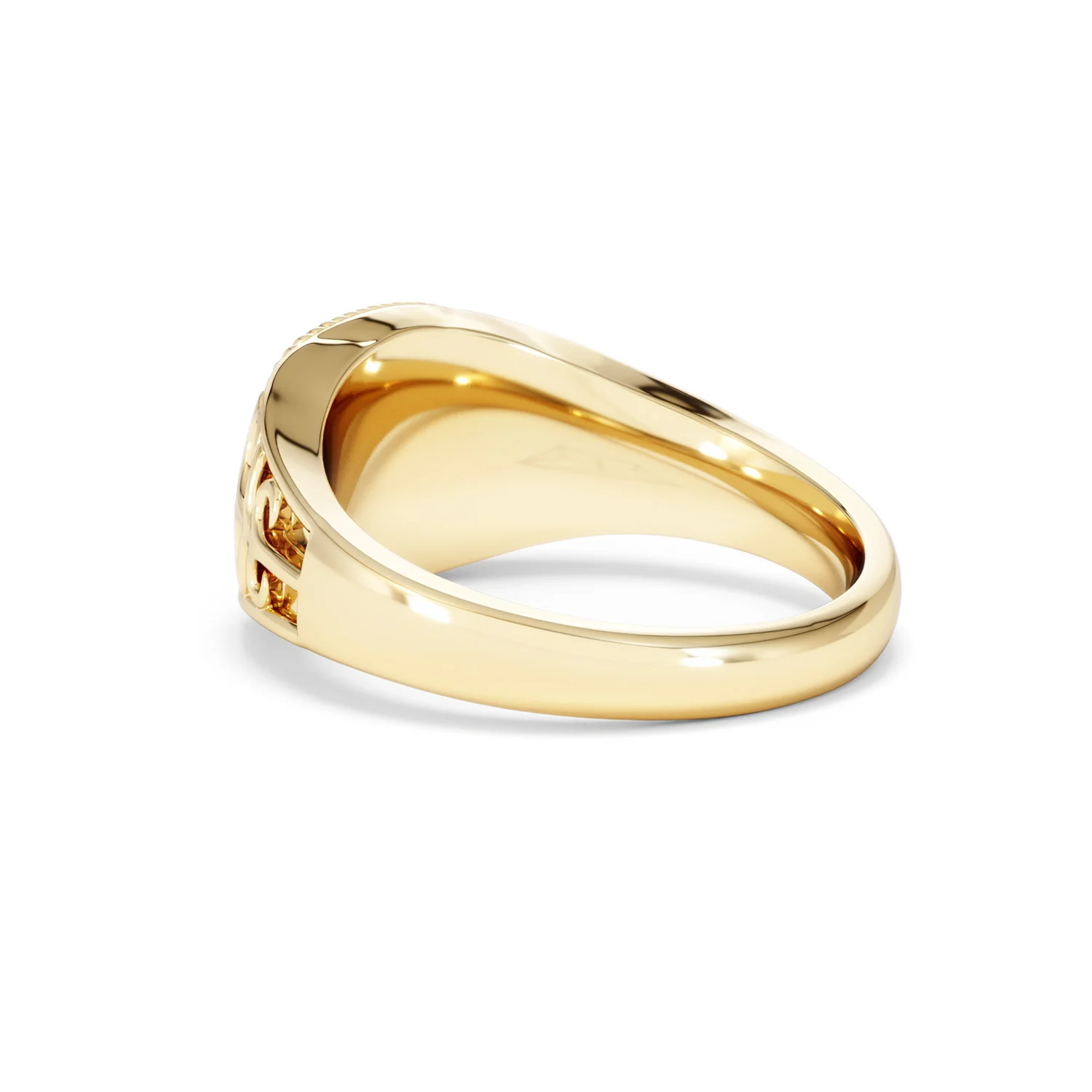 Aries Zodiac 0.01ct Lab Diamond Signet Ring in 18K Gold Vermeil - Image 57