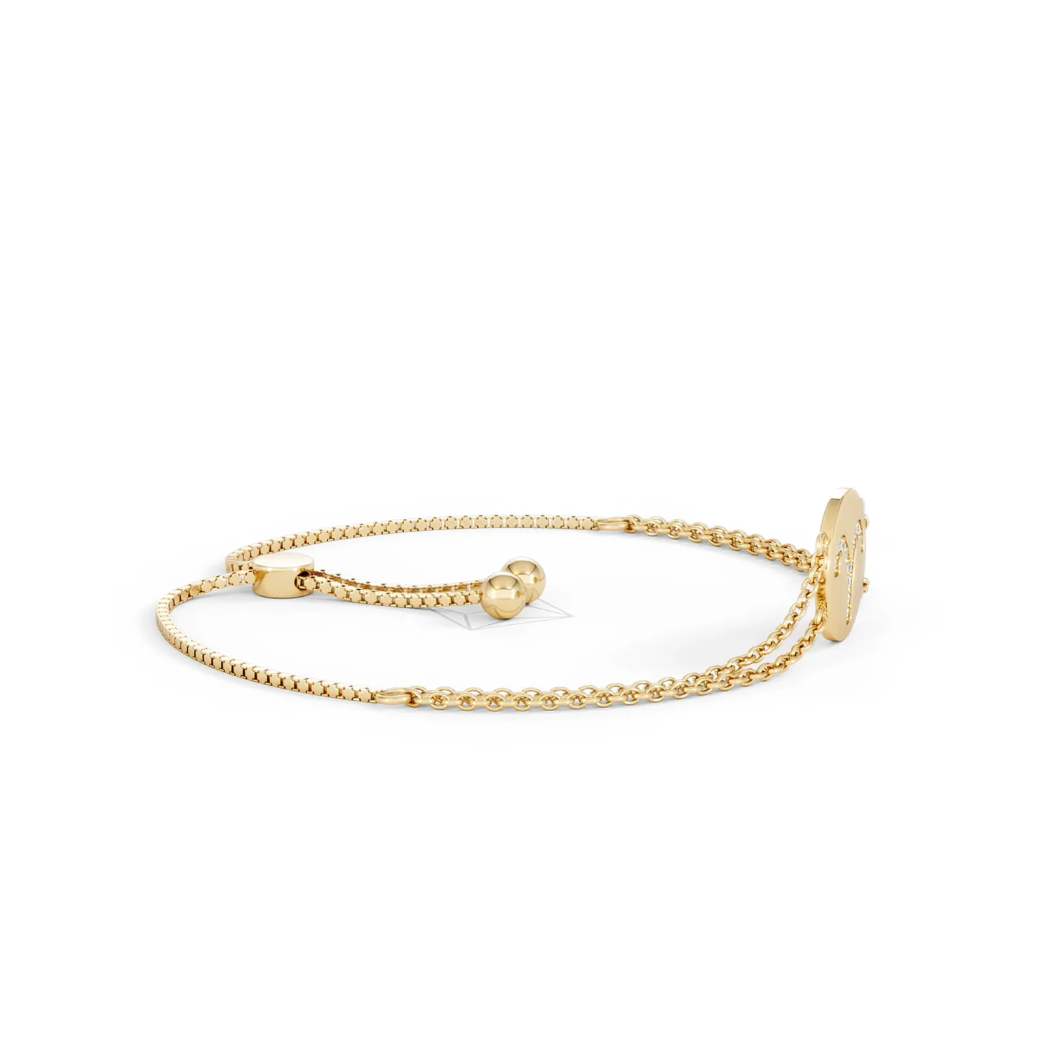 Astrology Aries 0.07ct Lab Grown Diamond Adjustable Medallion Bracelet 18K Gold Vermeil - Image 25